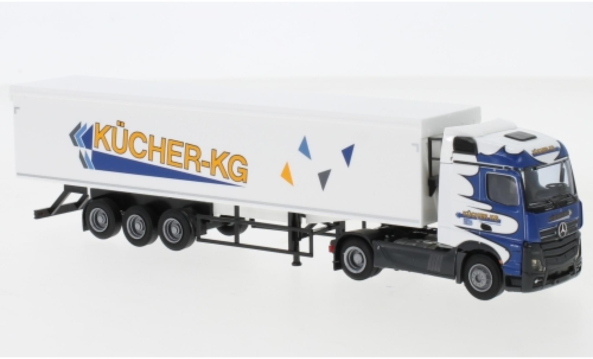 Mercedes Actros 1/87 AWM 5 StreamSpace/Aerop. K&uuml;cher-KG (A) Kippmuldensattelzug diecast model cars
