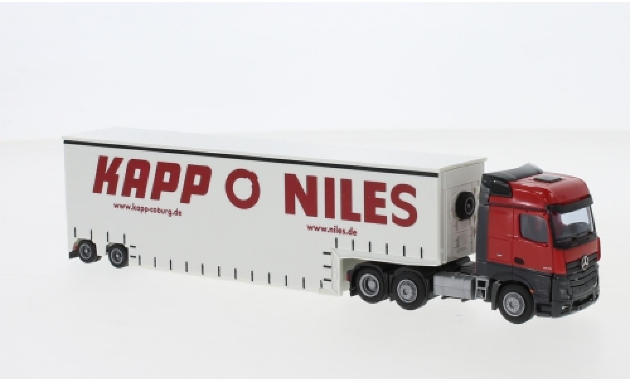 Mercedes Actros 1/87 AWM 2 Big. / Aerop. Pieper Tiefbett-SZ diecast model cars
