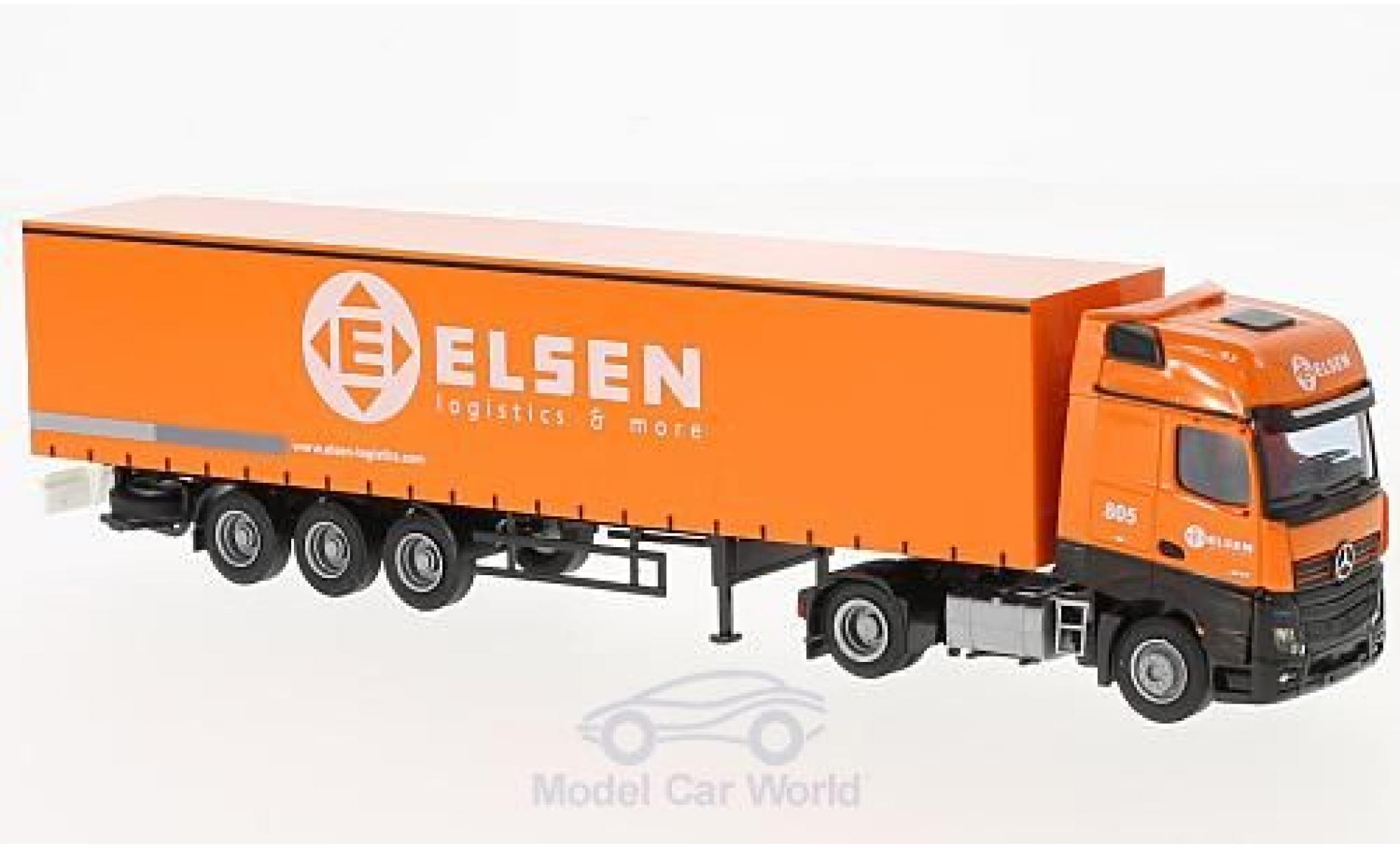 Mercedes Actros 1/87 AWM 2 Giga. / Aerop. Elsen G-KSZ diecast model cars