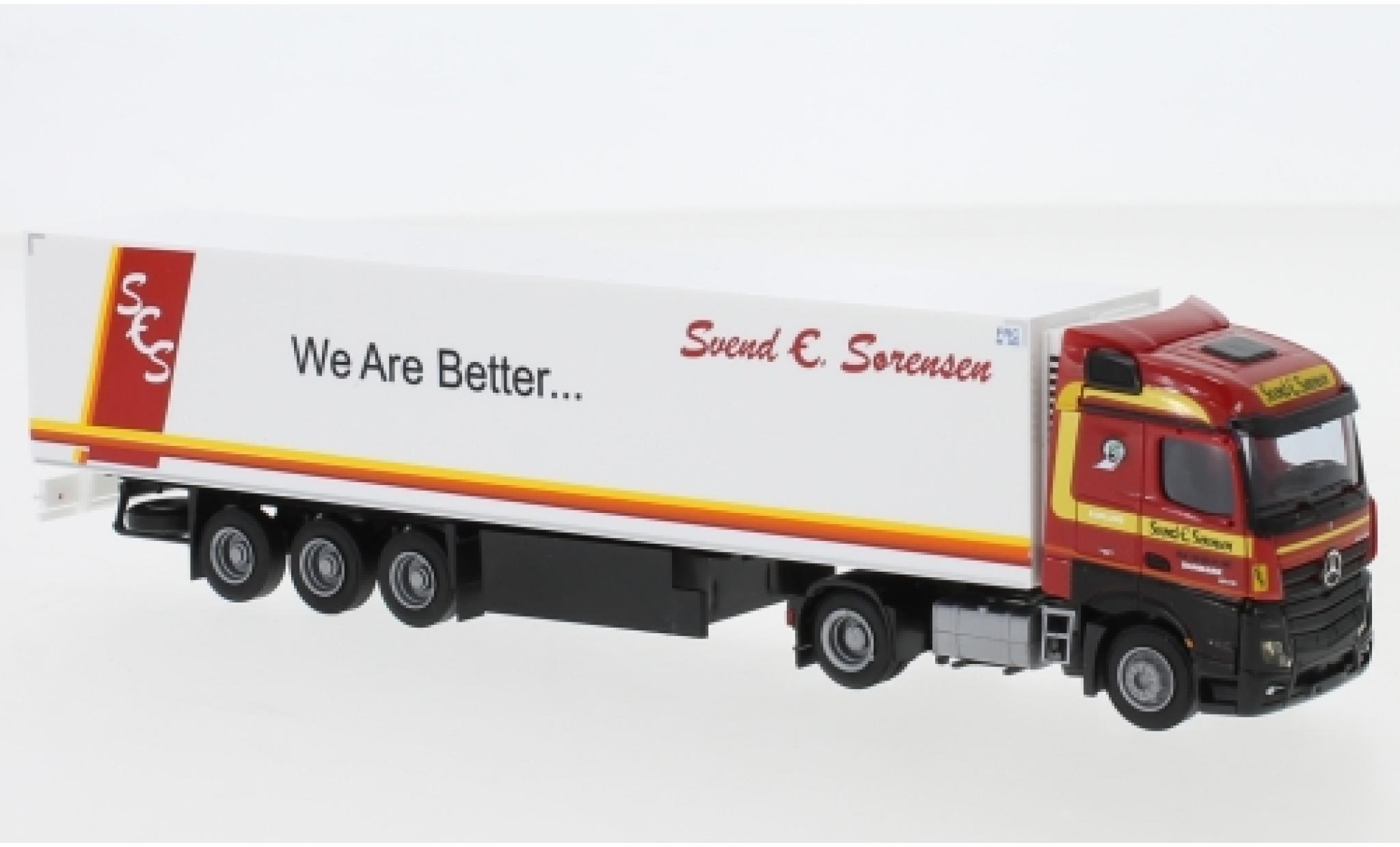 Mercedes Actros 1/87 AWM 2 Stream. Aerop. Svend S&ouml;rensen frais-KSZ diecast model cars