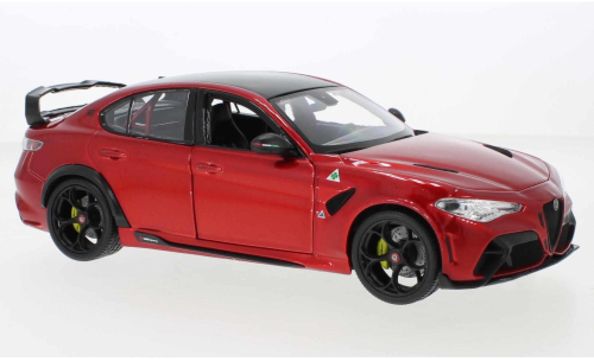 Alfa Romeo Giulia 1/18 Burago GTAm metallise red 2020 diecast model cars