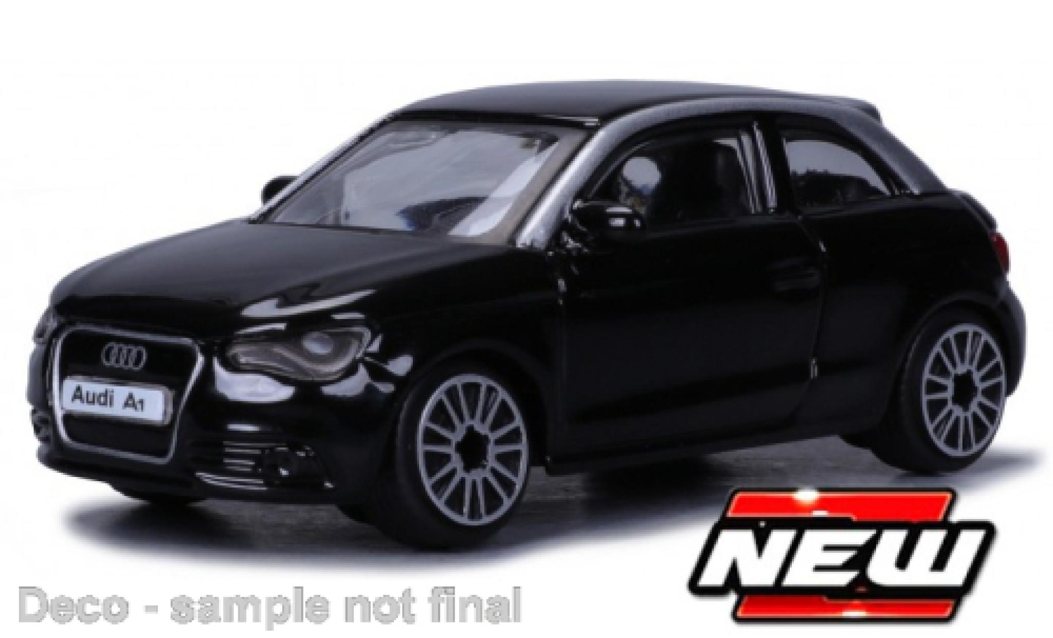 Audi A1 1/43 Burago Bburago black 2010 diecast model cars