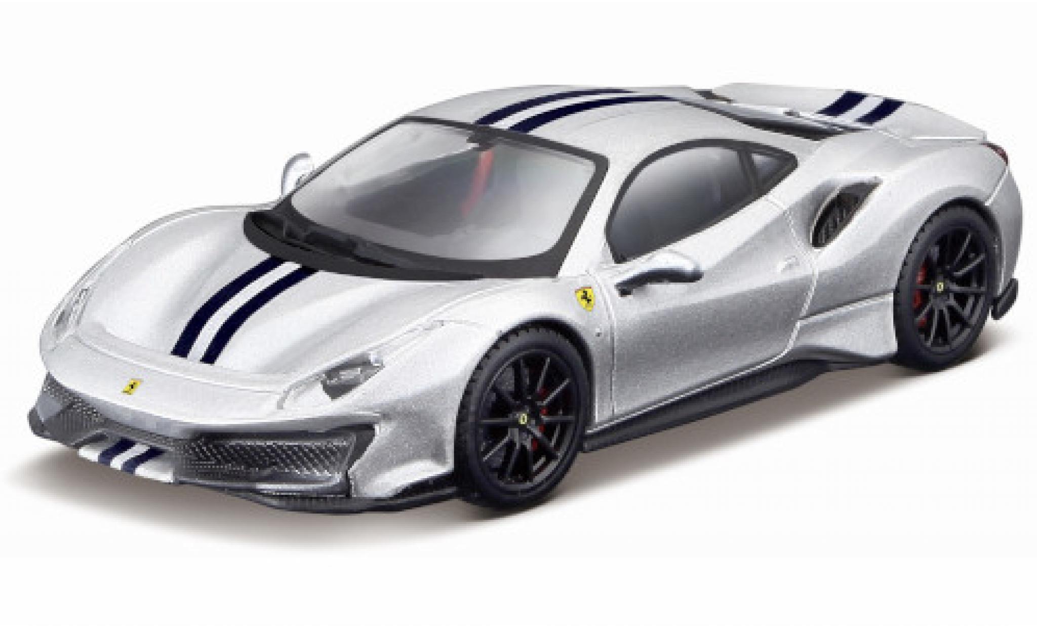 Ferrari 488 1/43 Burago Pista d/blue fonc&eacute; 2018 diecast model cars