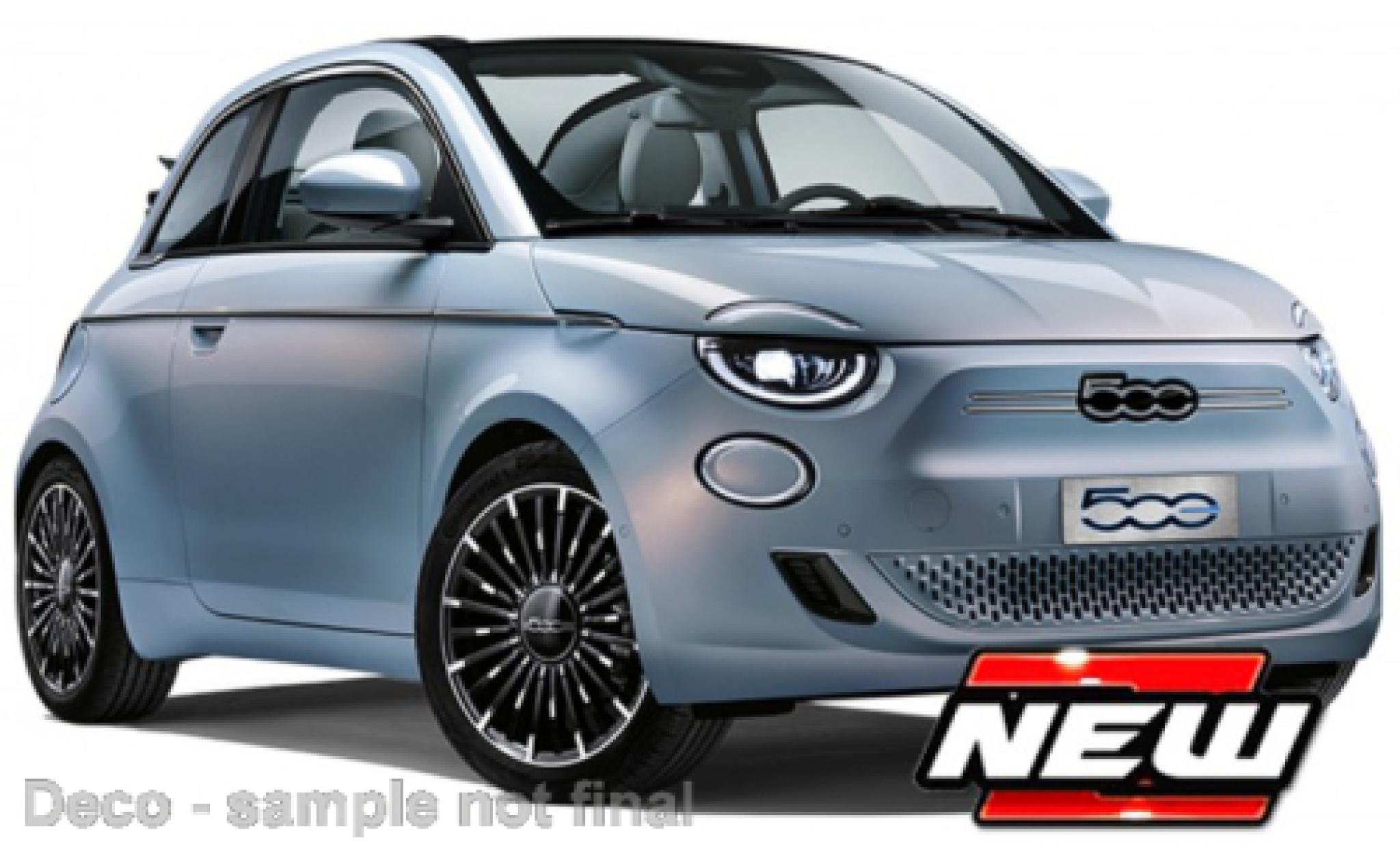 Fiat 500 1/24 Burago Bburago e blue clair diecast model cars
