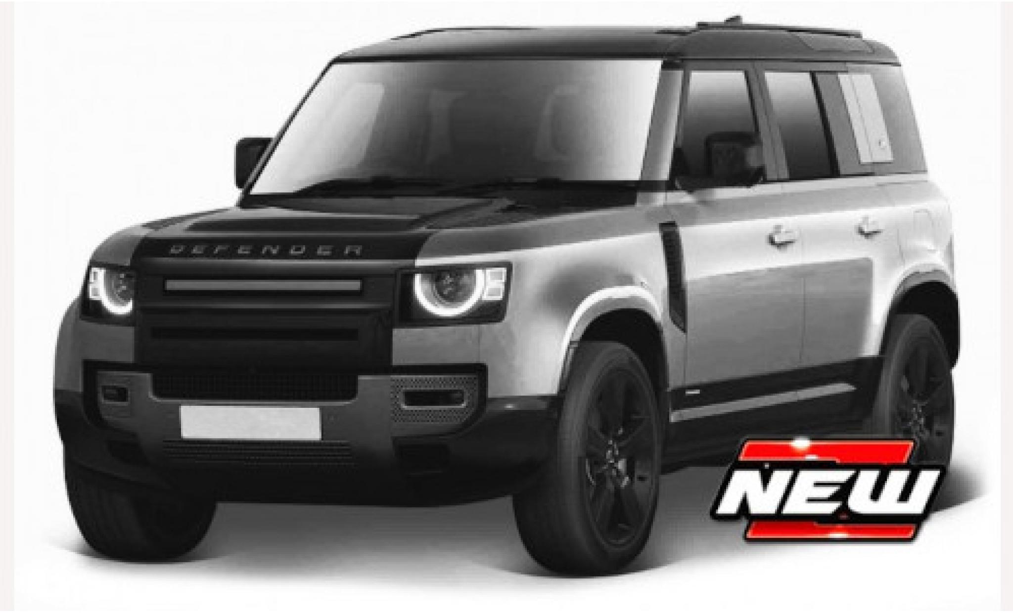 Land Rover Defender 1/24 Burago 110 metallise grey diecast model cars