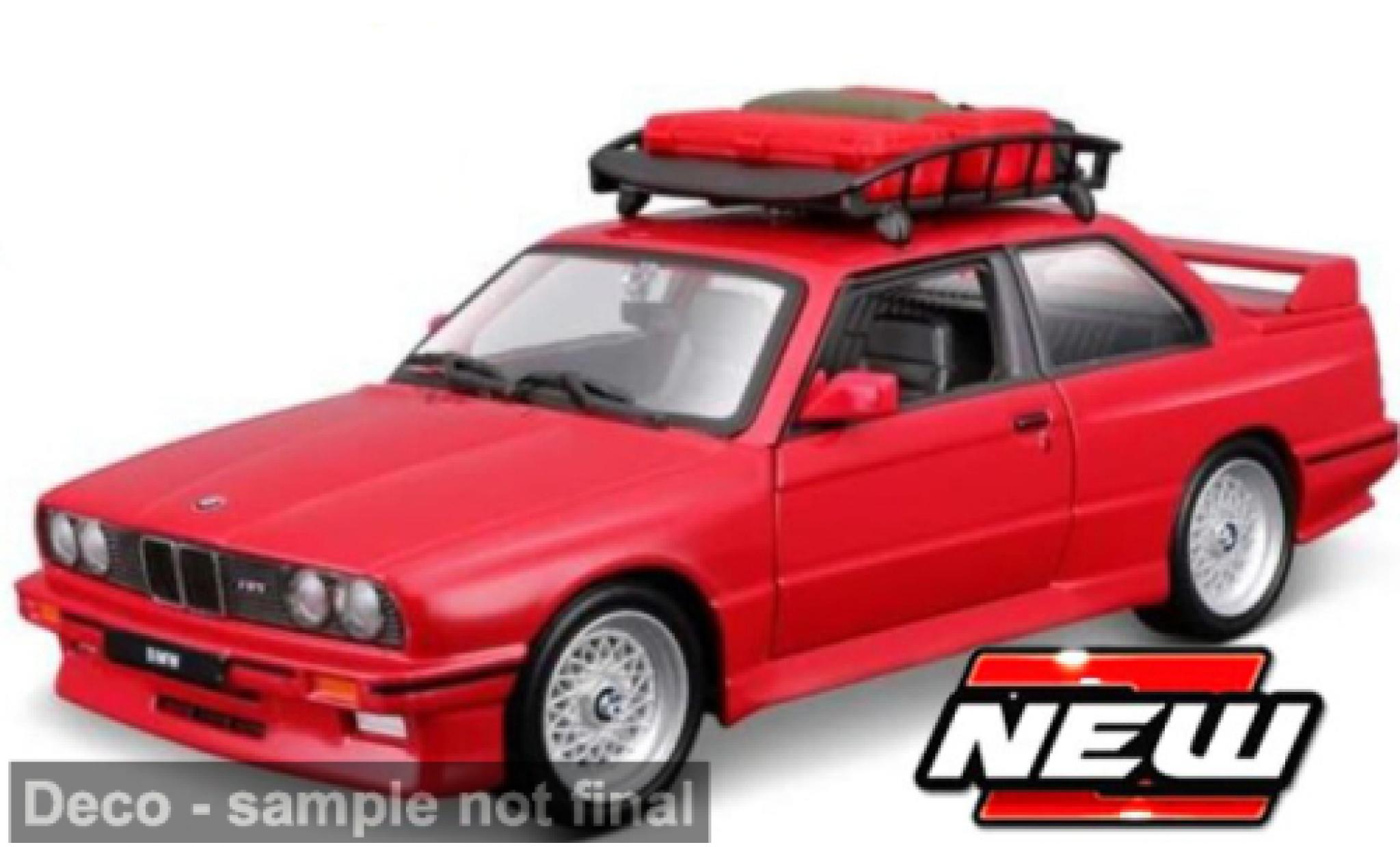 Bmw M3 1/24 Burago Bburago red 1:24 diecast model cars
