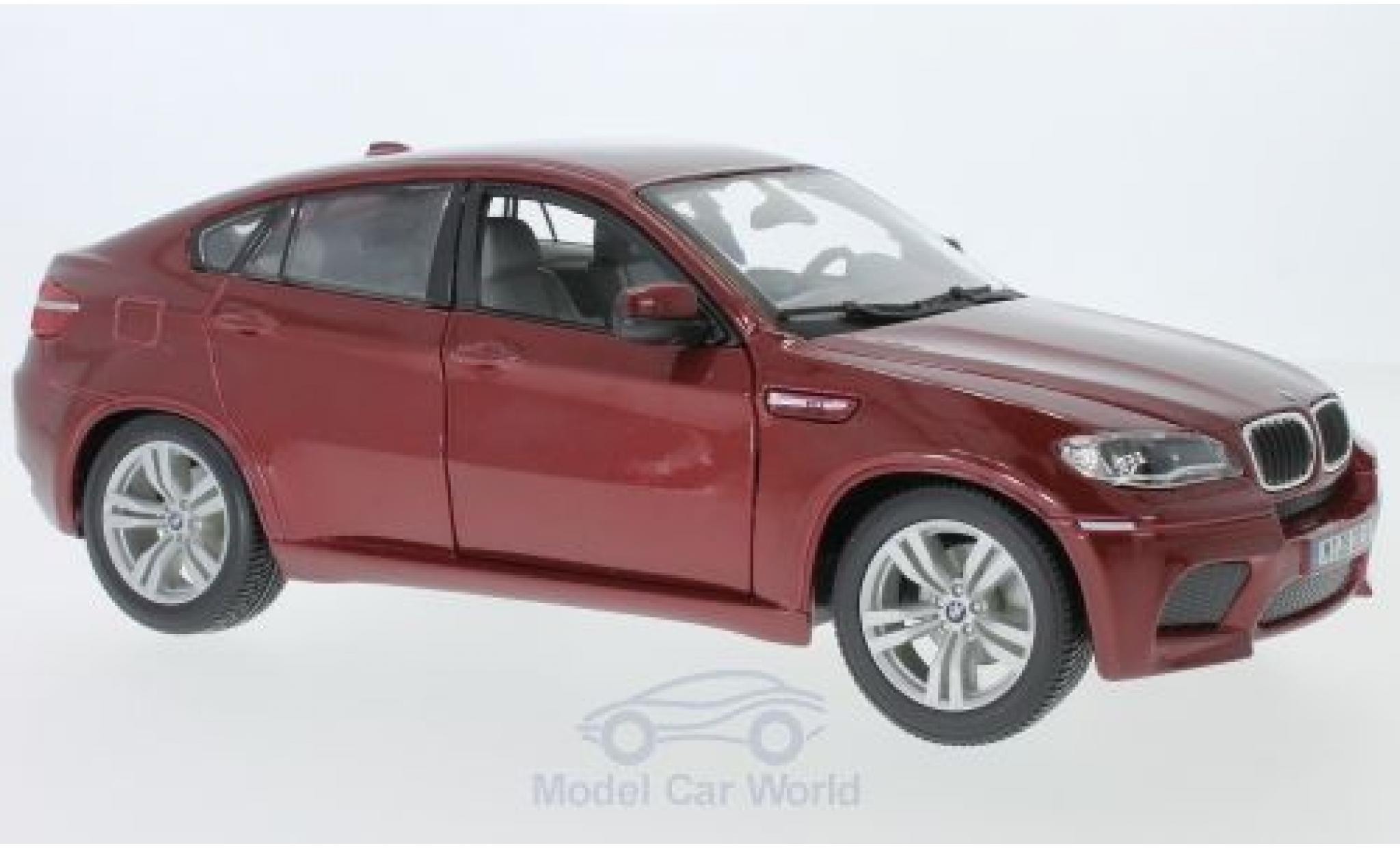 Bmw X6 1/18 Burago M metallic red 2008 diecast model cars