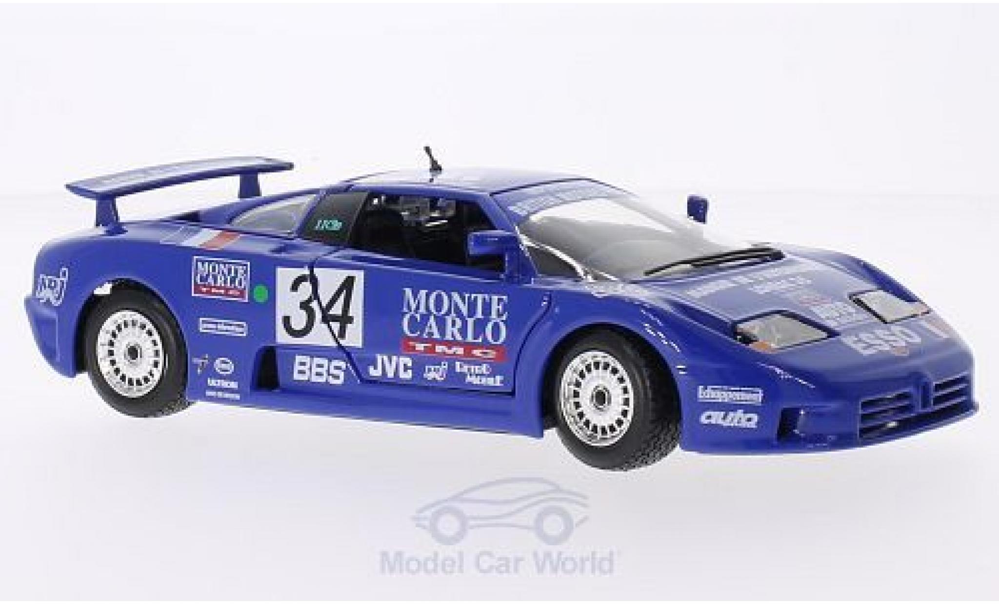 Bugatti EB110 1/24 Burago EB 110 Super Sport No.34 24h Le Mans 1990 A.Cudini/E.Helary/J.C.Bouillon diecast model cars