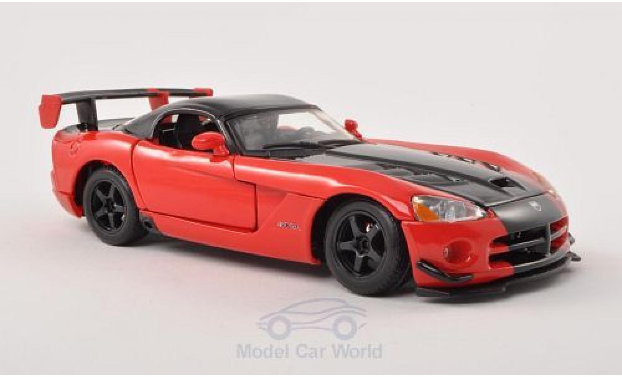Dodge Viper 1/24 Burago SRT10 ACR red/black diecast model cars