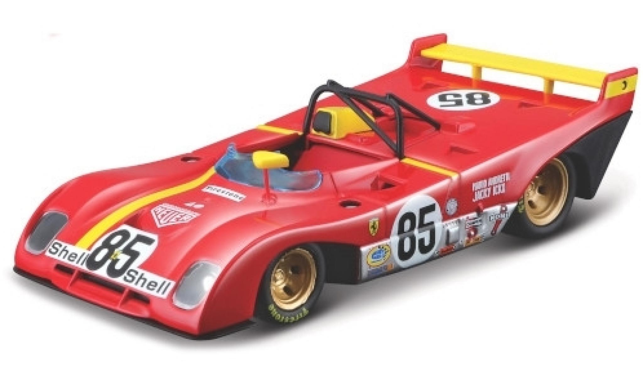 Ferrari 312 1/43 Burago P RHD No.85 Scuderia 6h Watkins Glen 1972 M. Andretti/J.Ickx diecast model cars