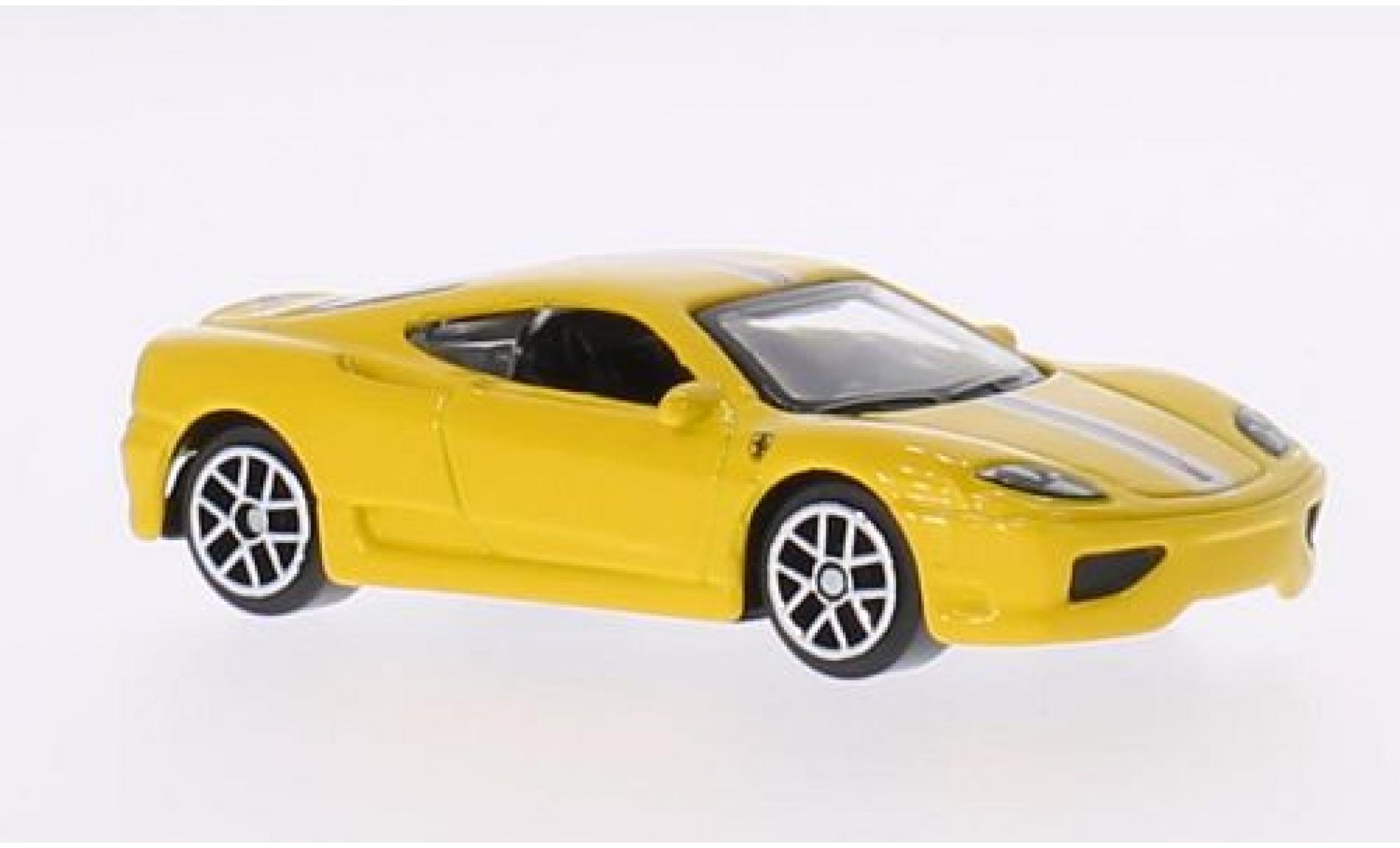 Ferrari 360 1/64 Burago Challenge Stradale yellow diecast model cars