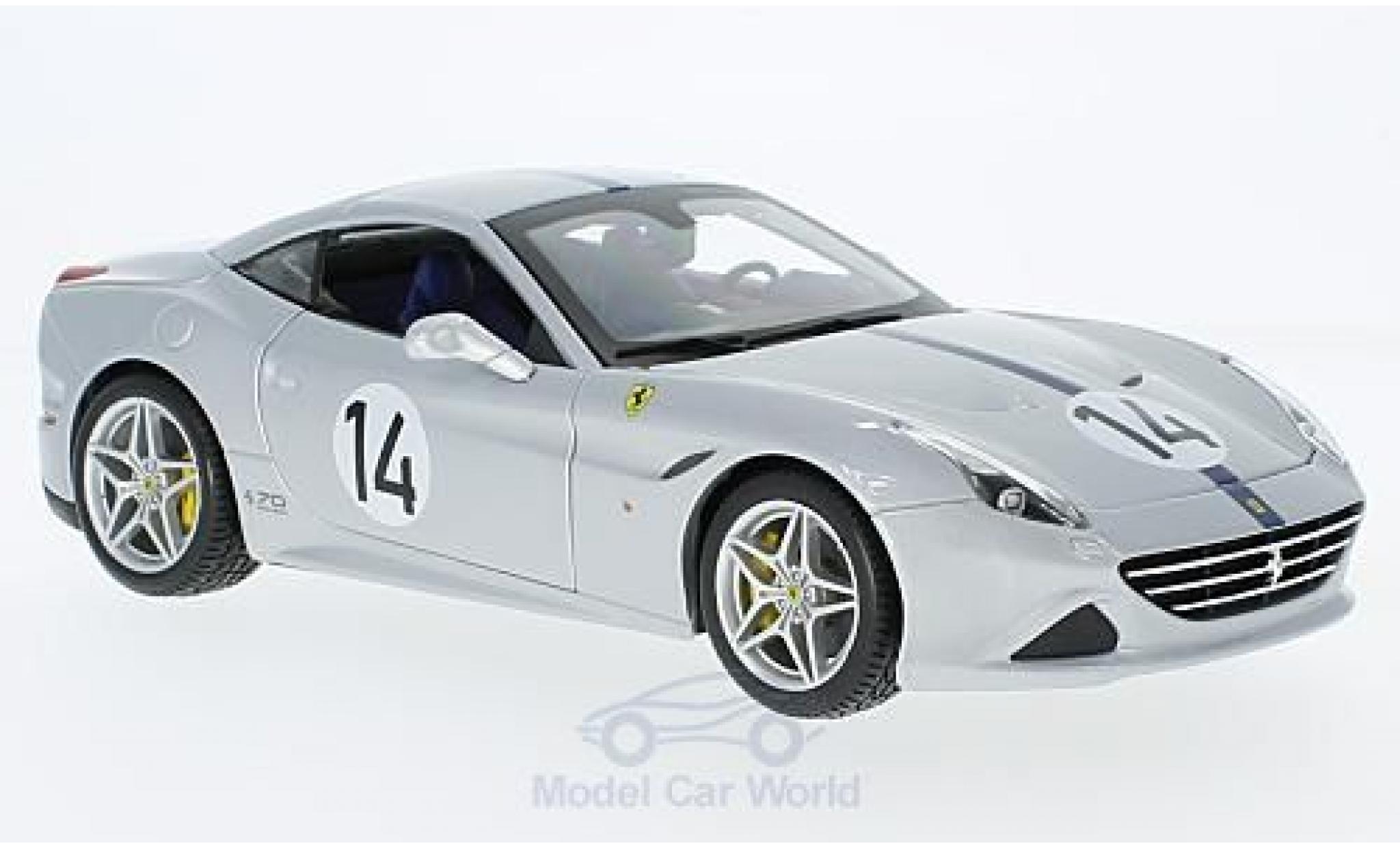 Ferrari California 1/18 Burago T grey/blue The Hot Rod 70 Jahre diecast model cars
