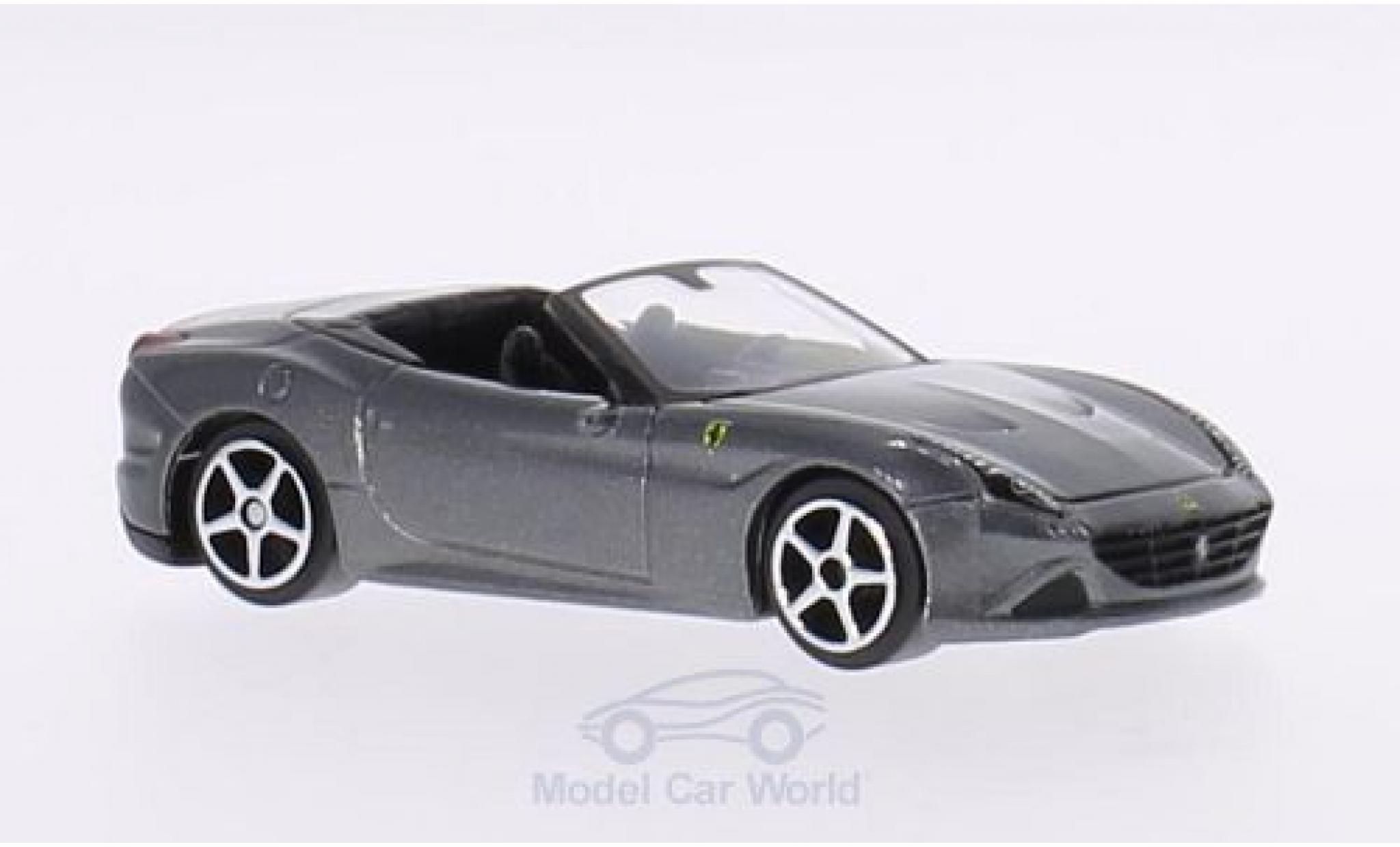 Ferrari California 1/64 Burago T metallic grey diecast model cars