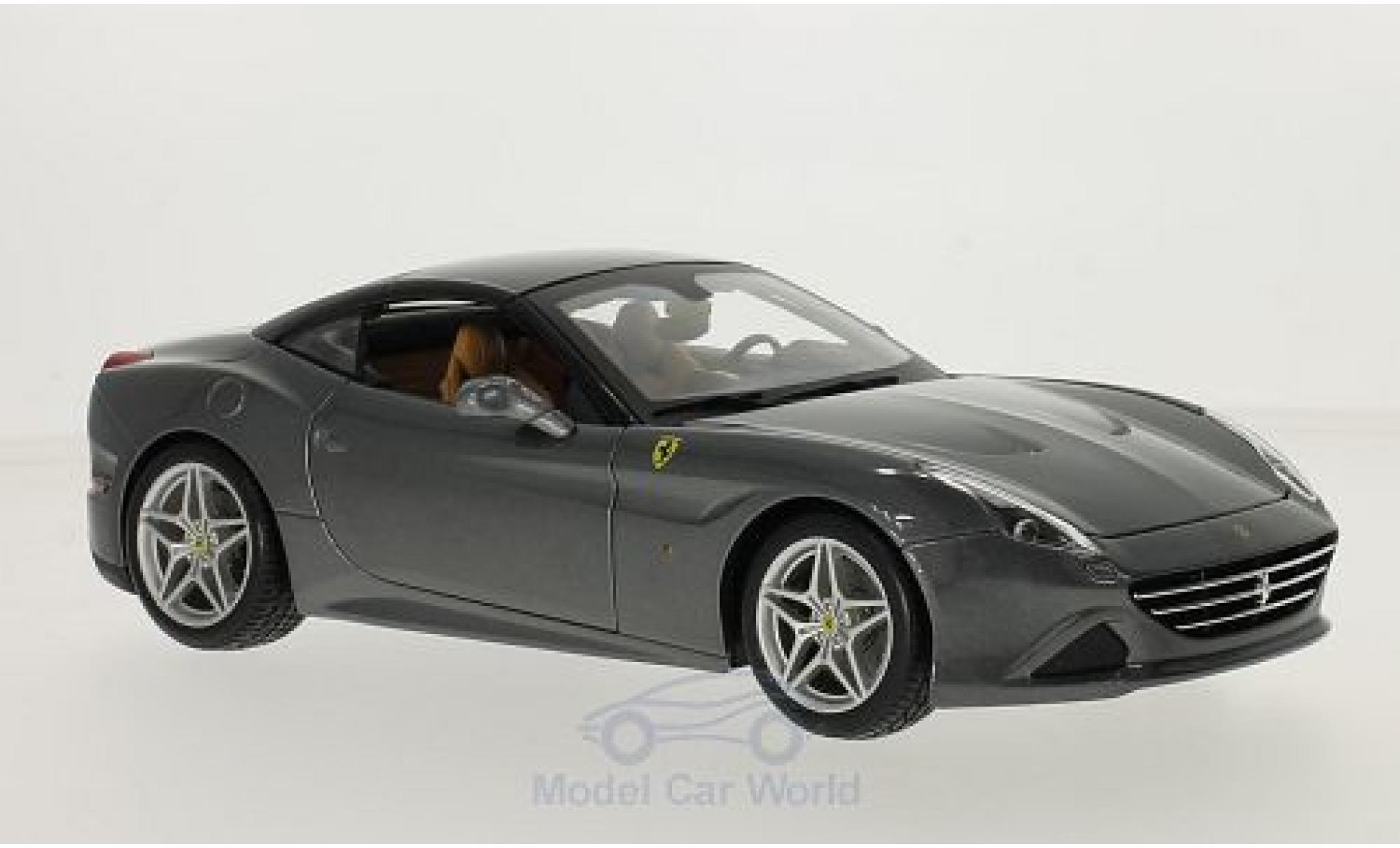 Ferrari California 1/18 Burago T metallic grey/black diecast model cars