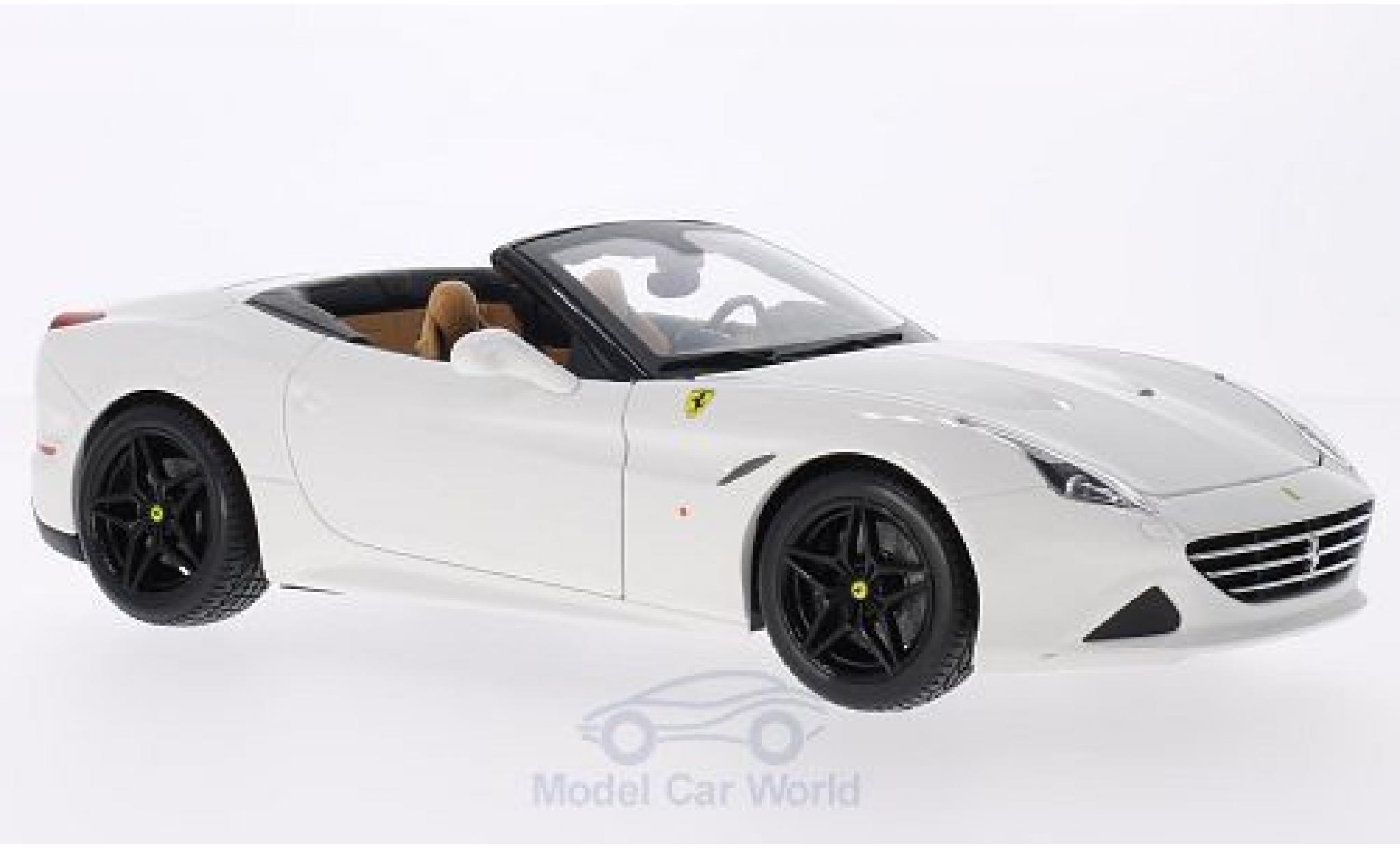 Ferrari California 1/18 Burago T white diecast model cars