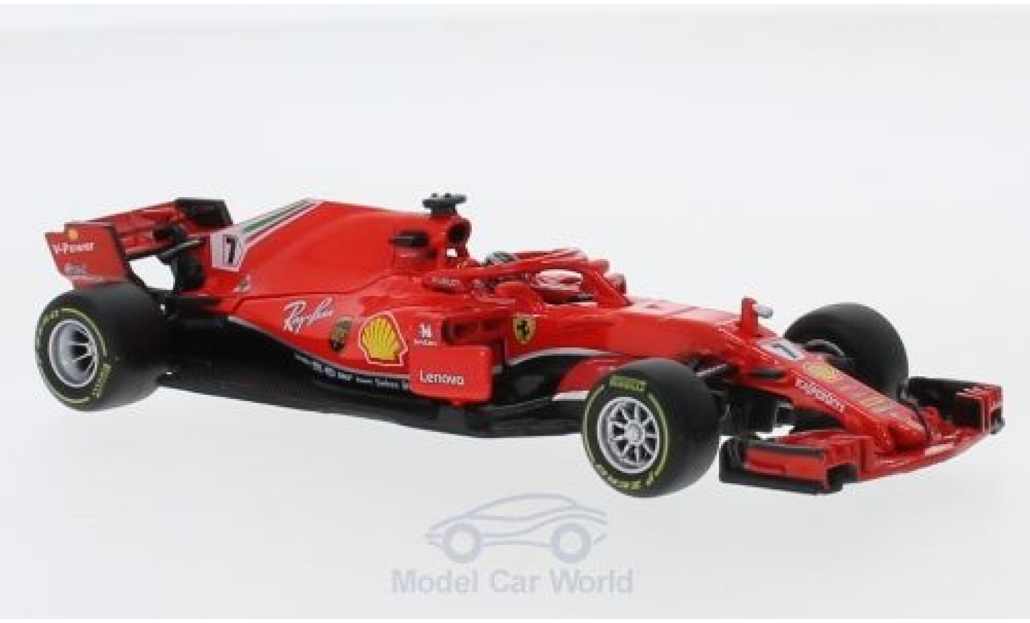 Ferrari F1 1/43 Burago Formel 1 2018 K.R&auml;ikk&ouml;nen diecast model cars