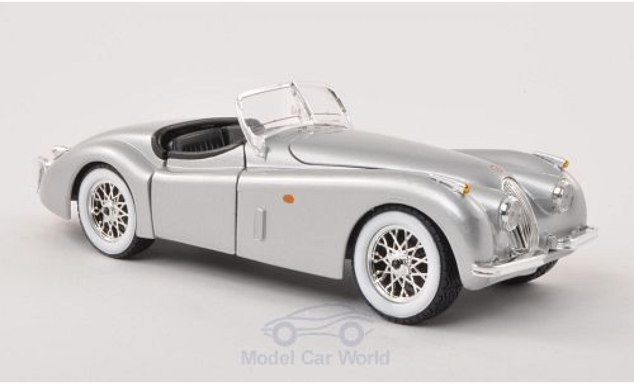 Jaguar XK 1/24 Burago 120 Roadster grey 1948 ohne Vitrine diecast model cars