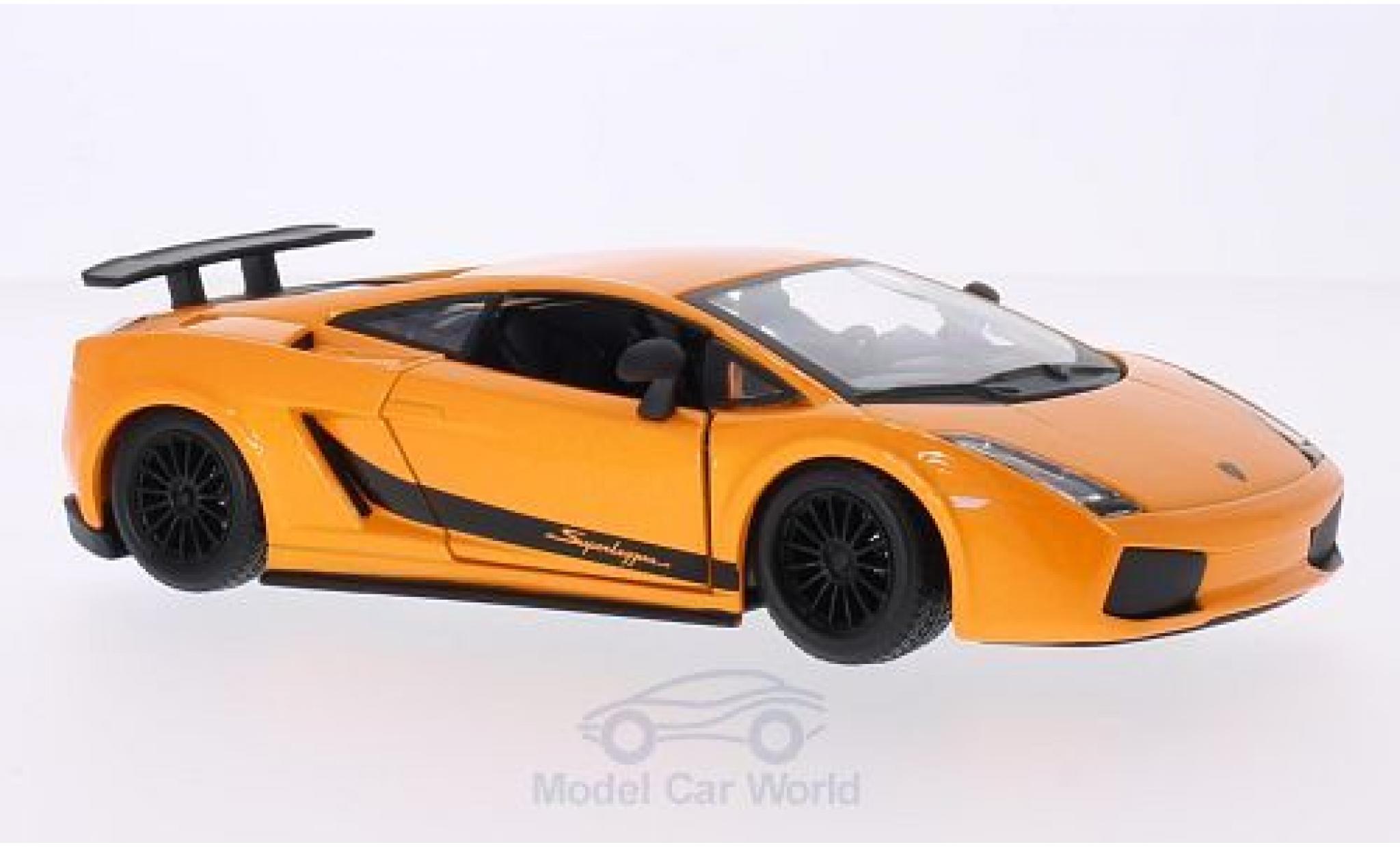Lamborghini Gallardo Superleggera 1/24 Burago Superleggera metallic orange 2003 diecast model cars