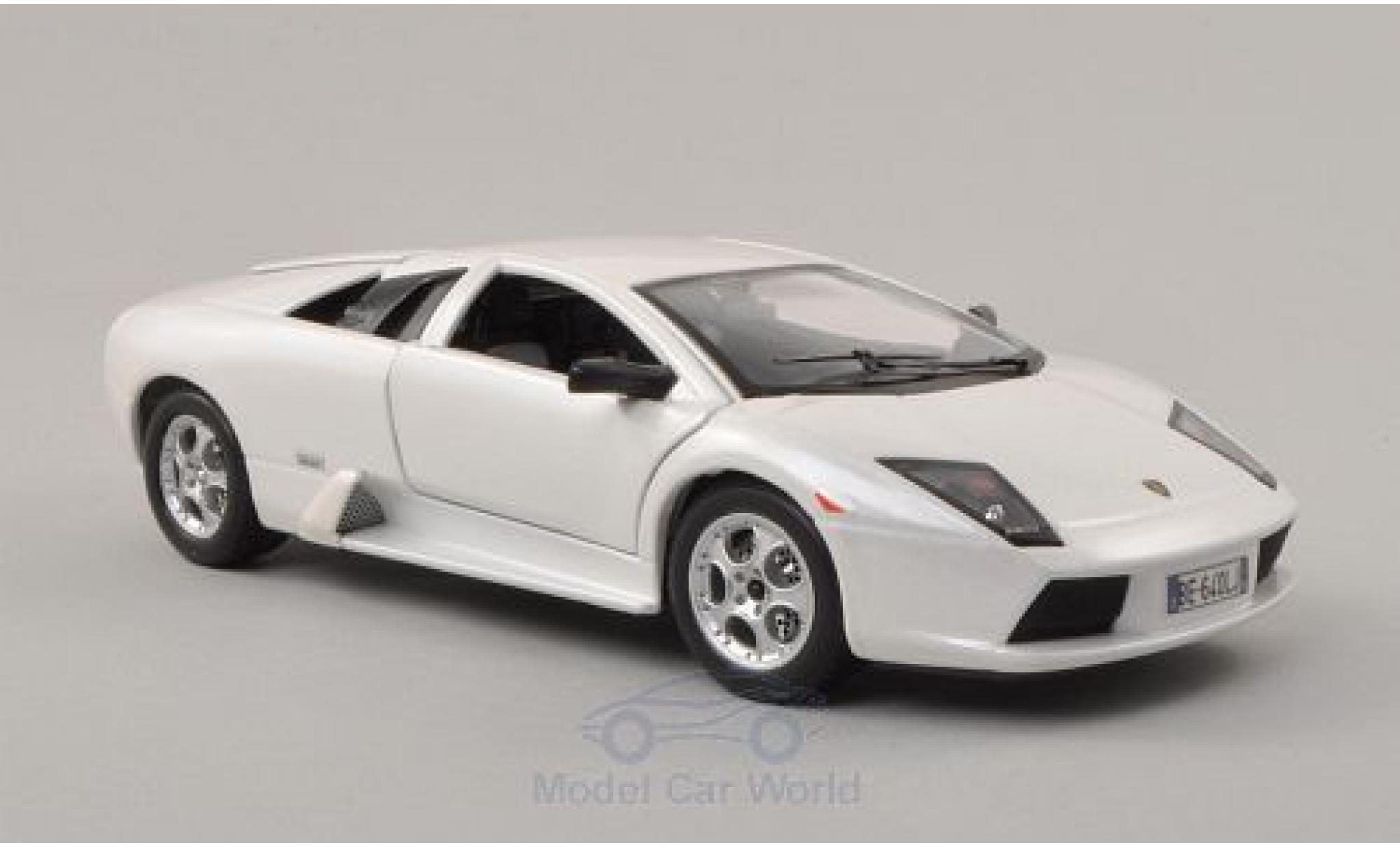 Lamborghini Murcielago 1/24 Burago metallic white 2002 diecast model cars