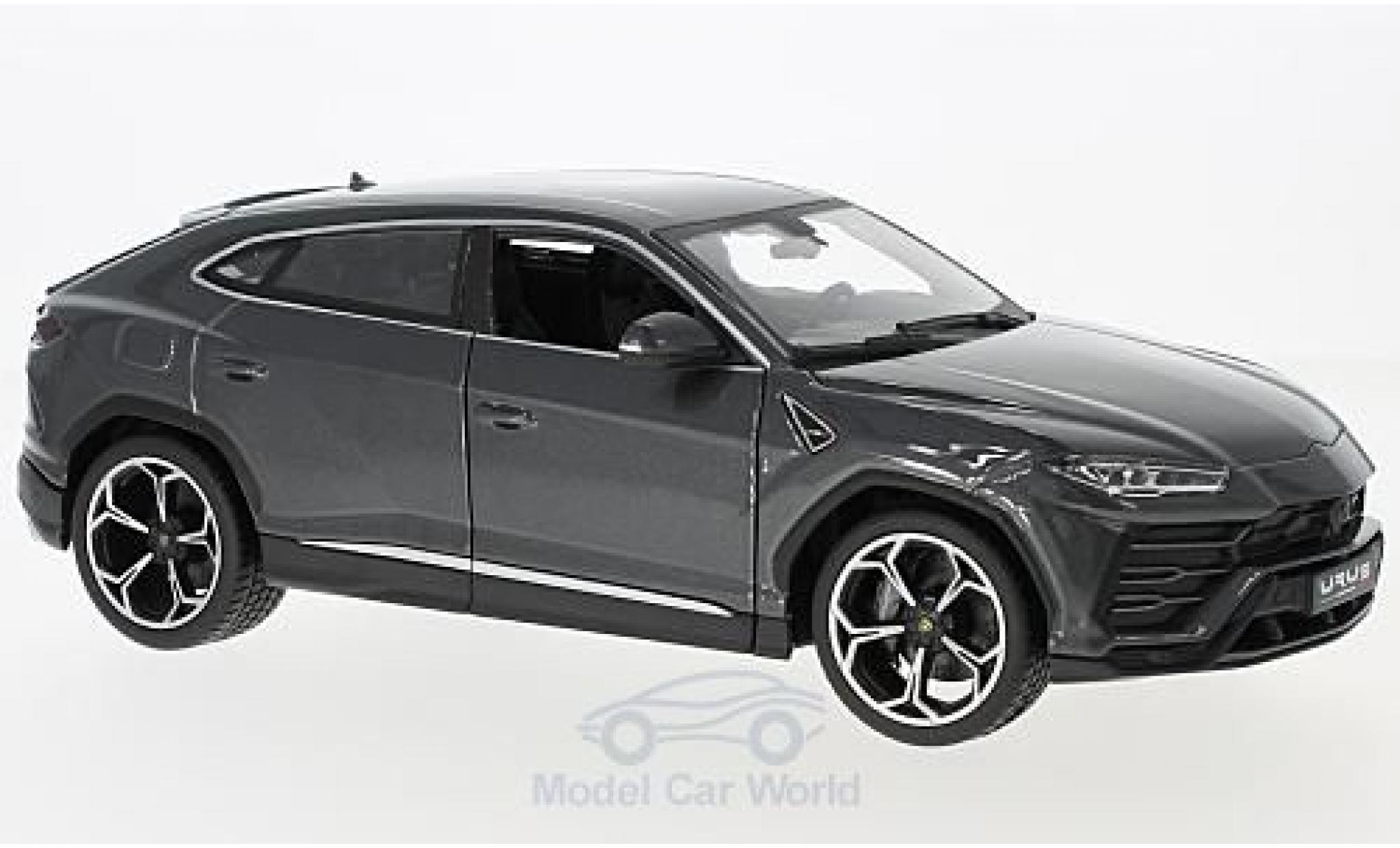 Lamborghini Urus 1/18 Burago metallic grey 2018 diecast model cars