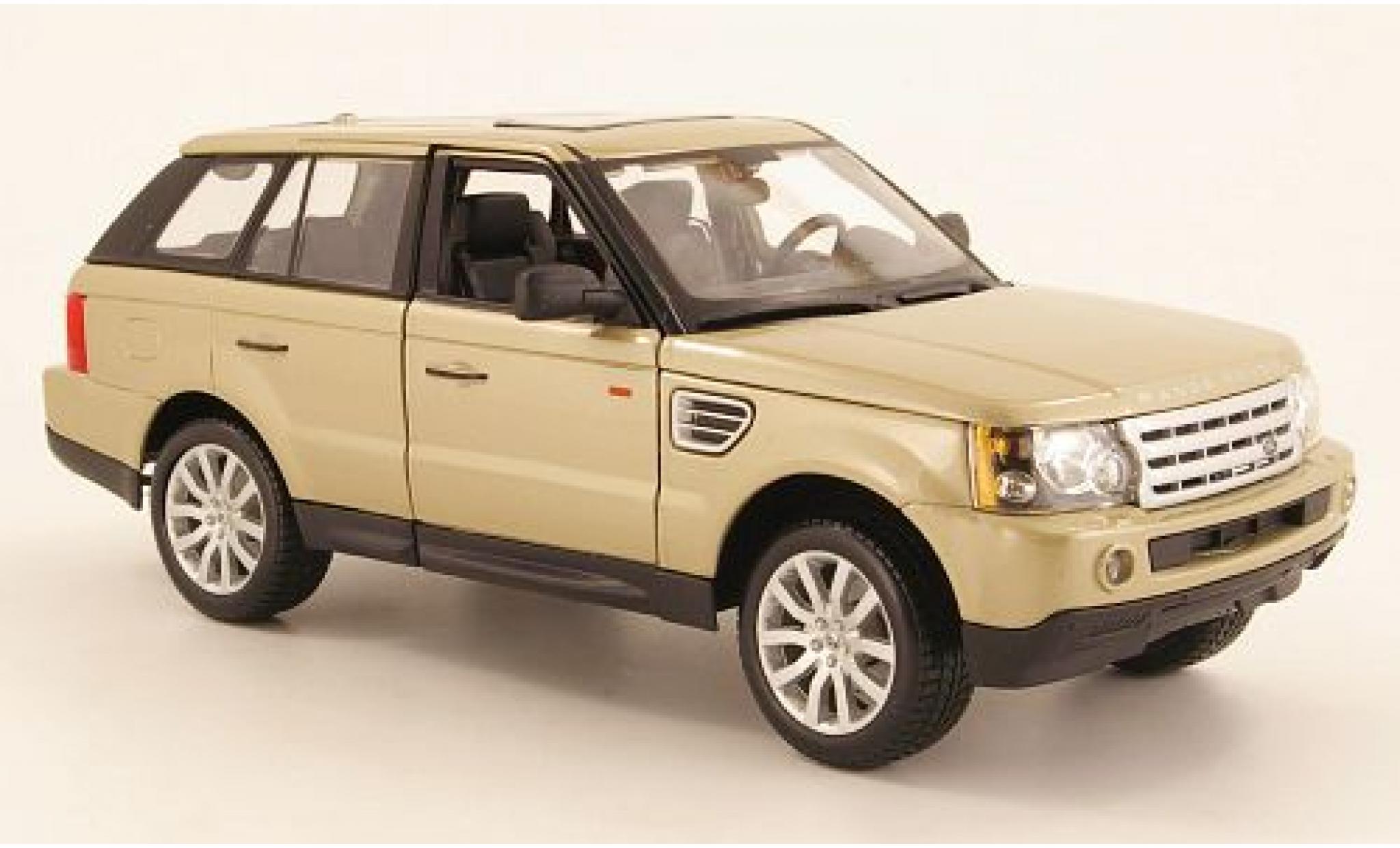 Land Rover Range Rover 1/18 Burago Sport gold sans Vitrine diecast model cars