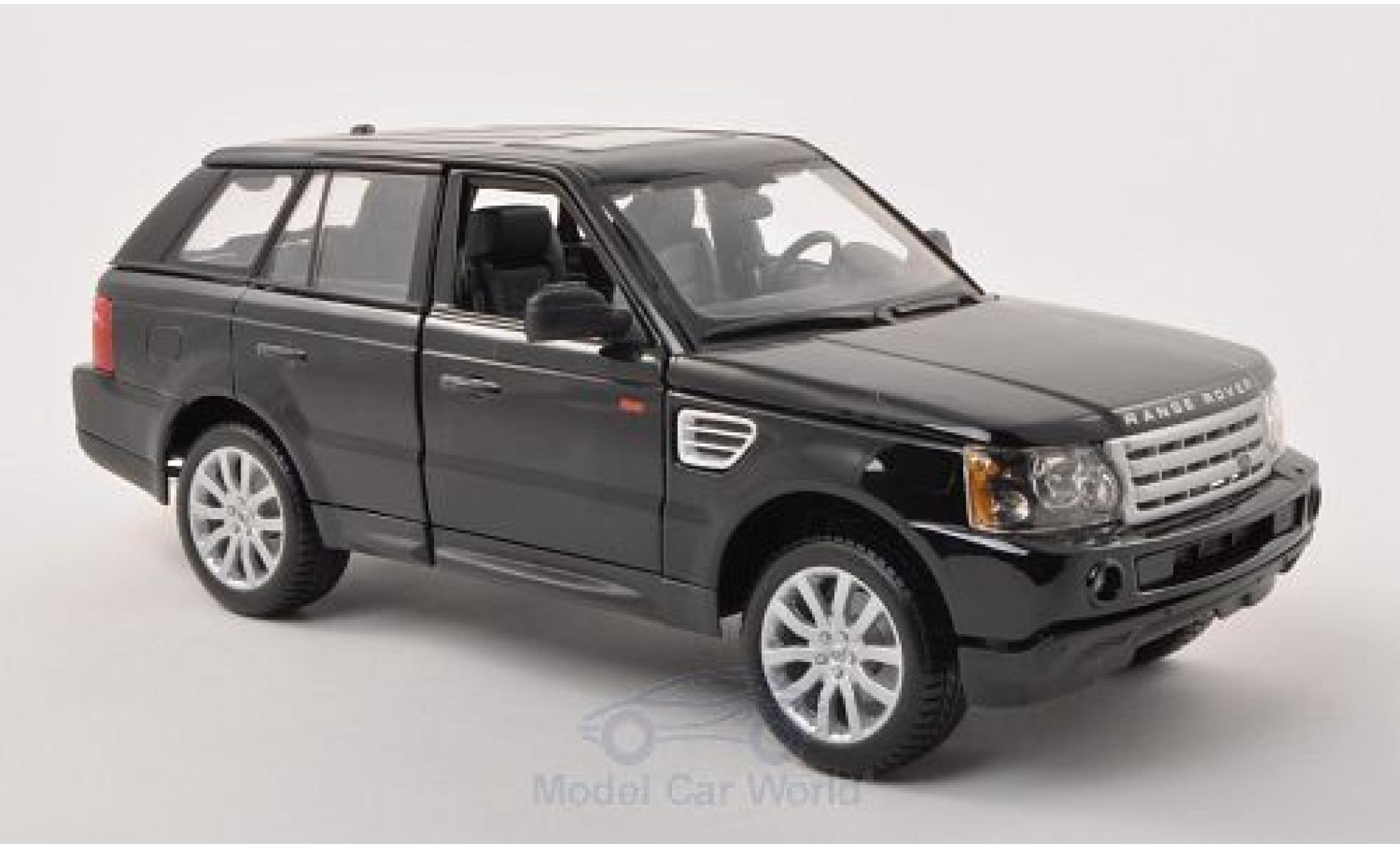 Land Rover Range Rover 1/18 Burago Sport black diecast model cars
