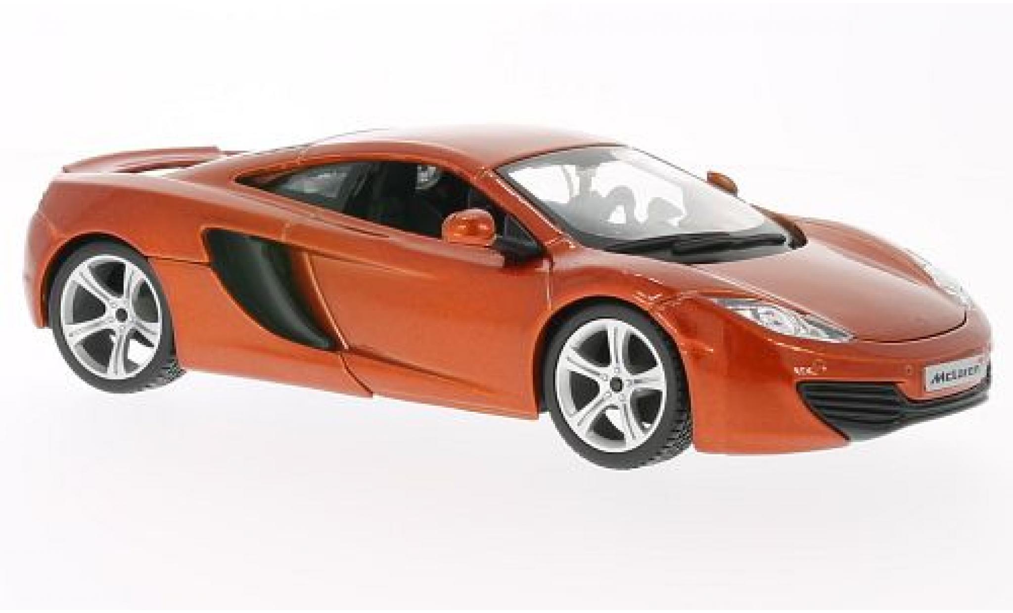 McLaren MP4-12C 1/24 Burago orange diecast model cars