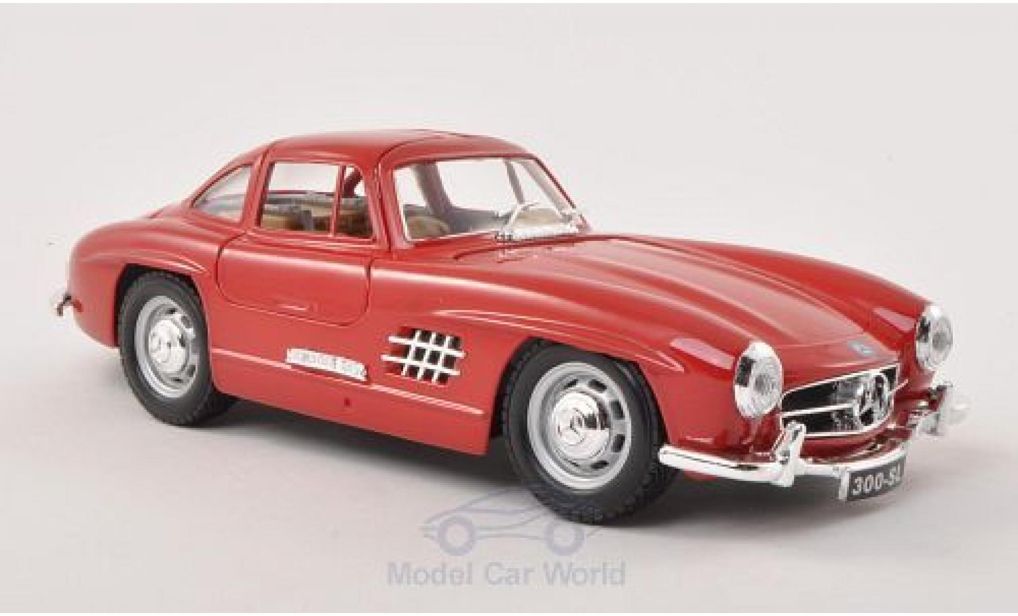 Mercedes 300 SL 1/24 Burago SL (W198) red 1954 diecast model cars