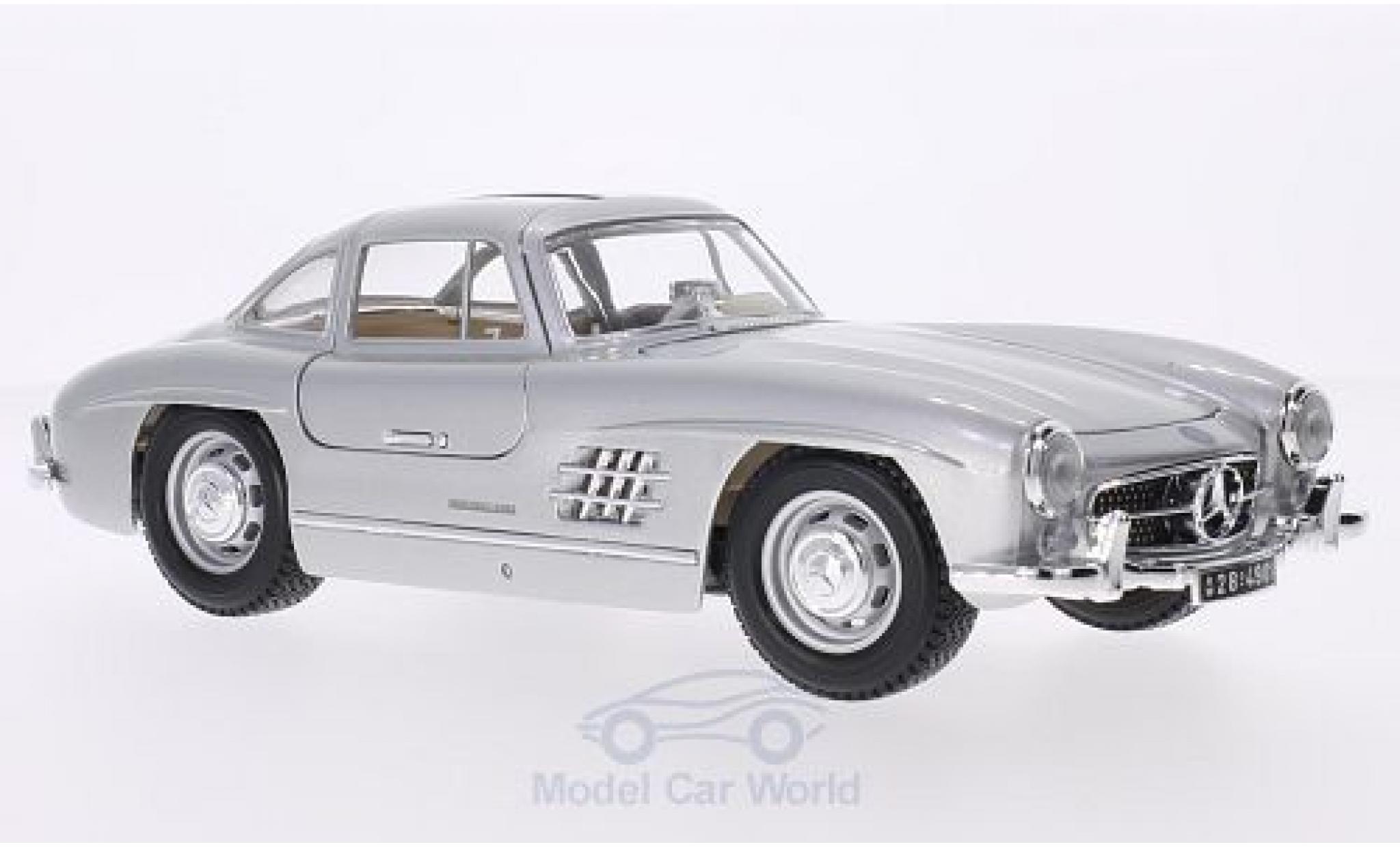 Mercedes 300 1/18 Burago SL (W198) grey 1954 ohne Vitrine diecast model cars
