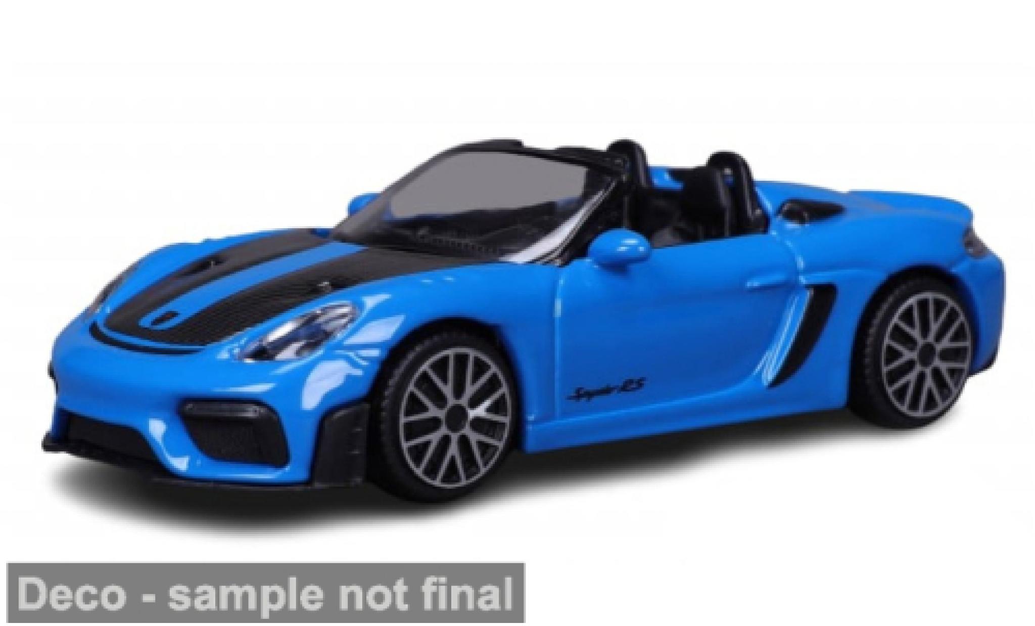 Porsche 718 1/43 Burago Bburago Spyder RS blue/black 2024 1:43 diecast model cars
