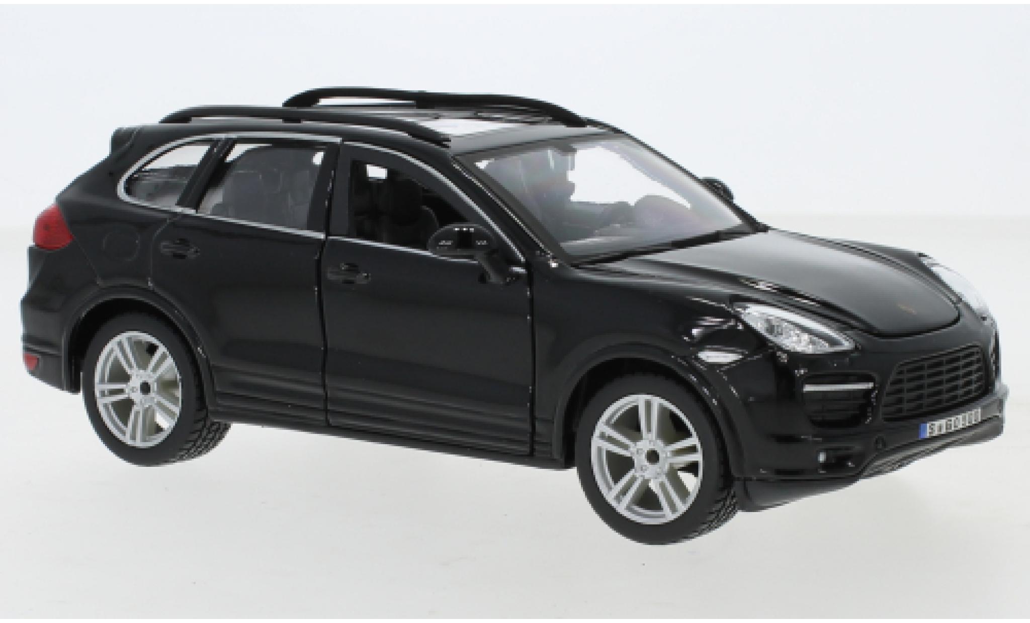 Porsche Cayenne Turbo 1/24 Burago (92A) Turbo black diecast model cars