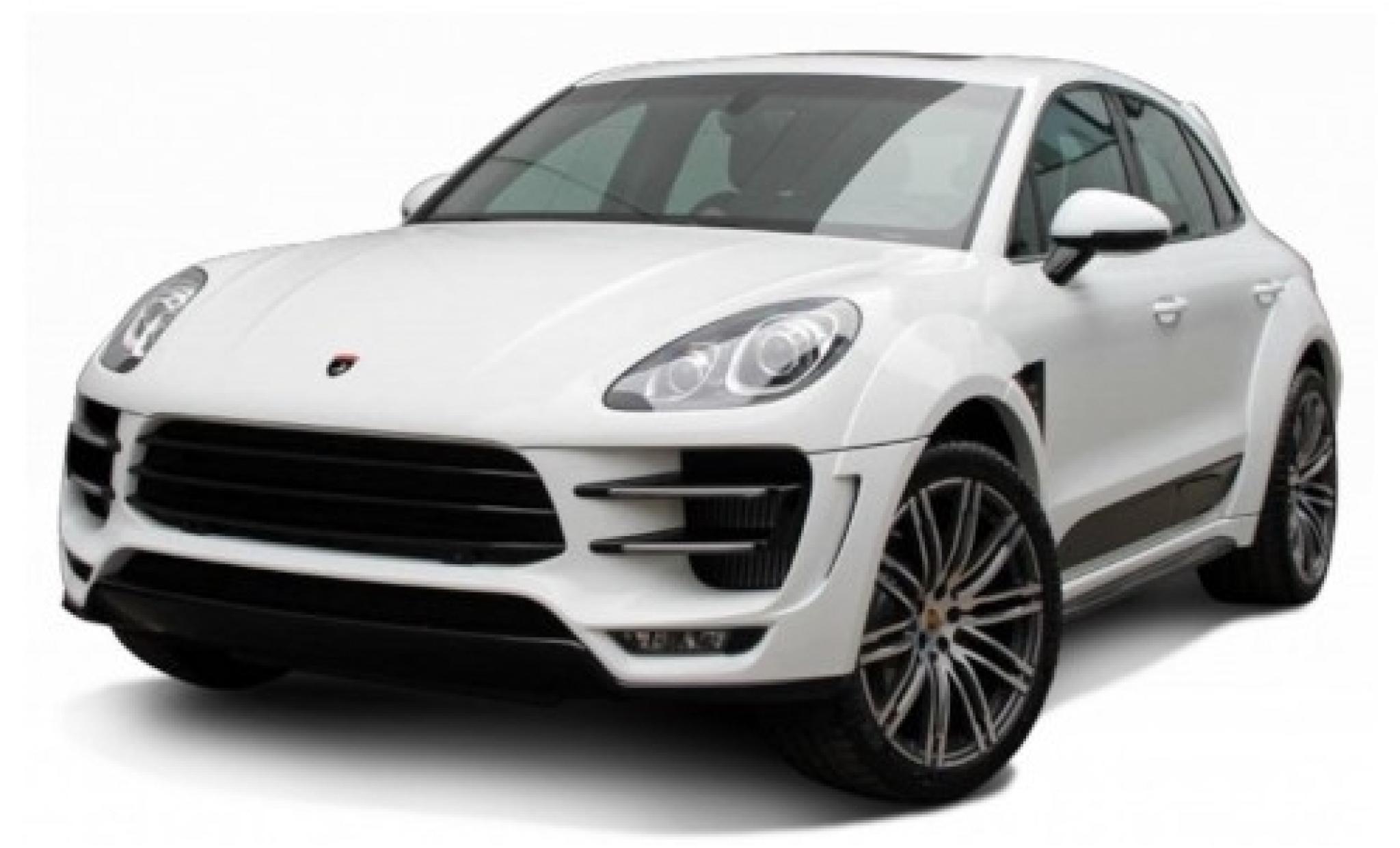 Porsche Macan 1/24 Burago white diecast model cars