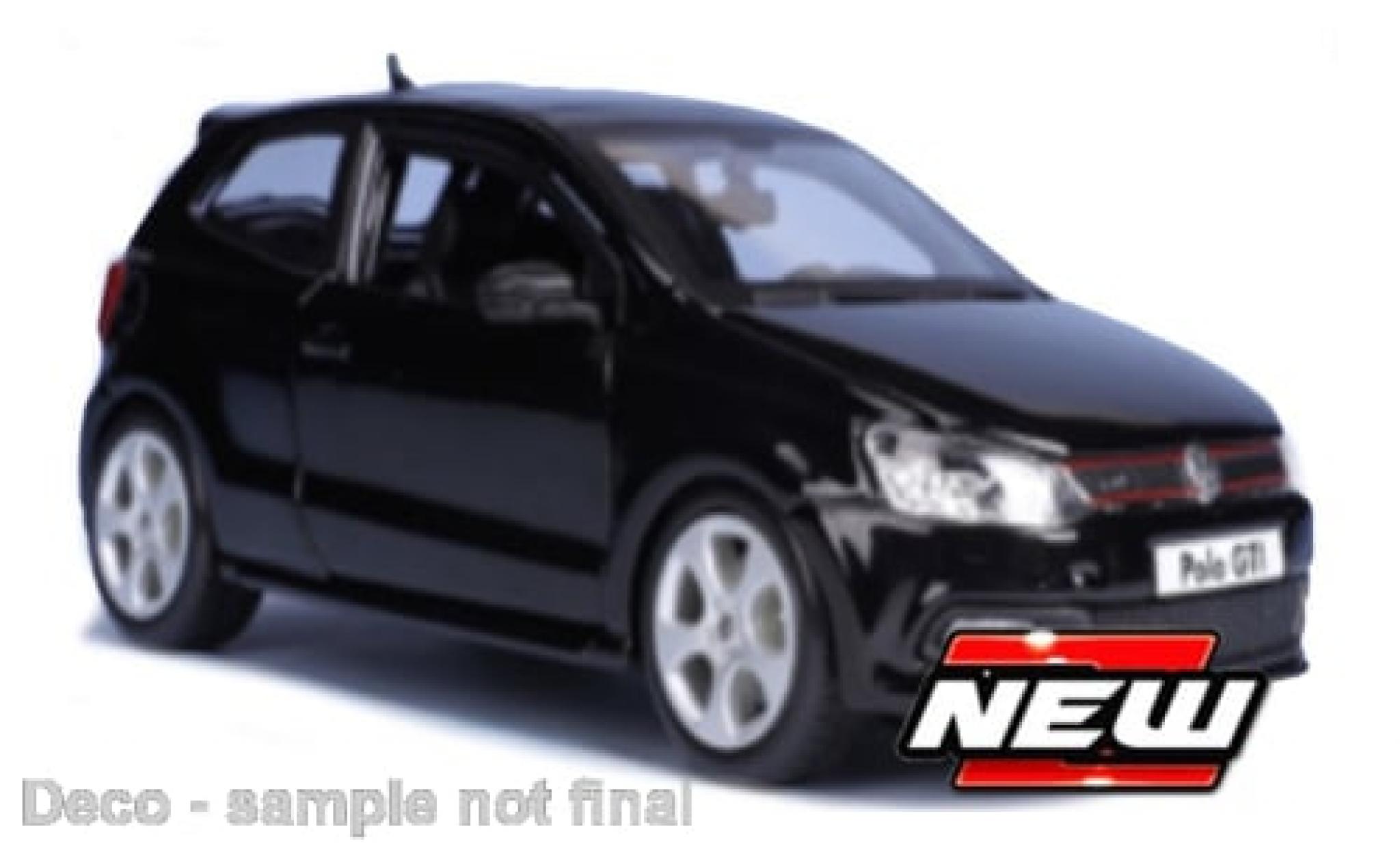 Volkswagen Polo 1/24 Burago Bburago V GTI black 1:24 diecast model cars
