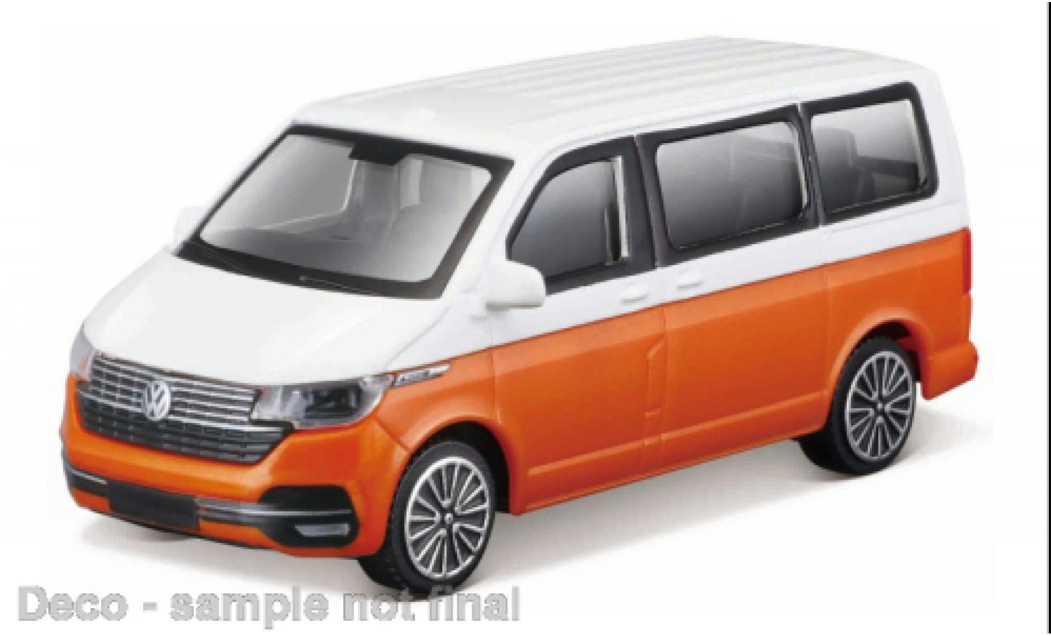 Volkswagen T6 1/43 Burago Bburago .1 Bus white/orange 2020 1:43 diecast model cars
