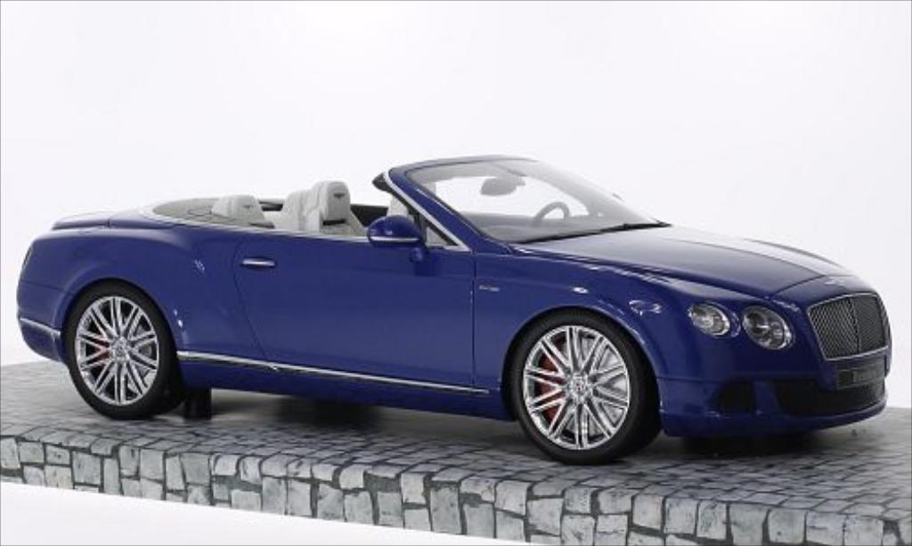 Bentley Continental GT 1/18 Minichamps GT Speed Convertible metallic blue 2013 diecast model cars