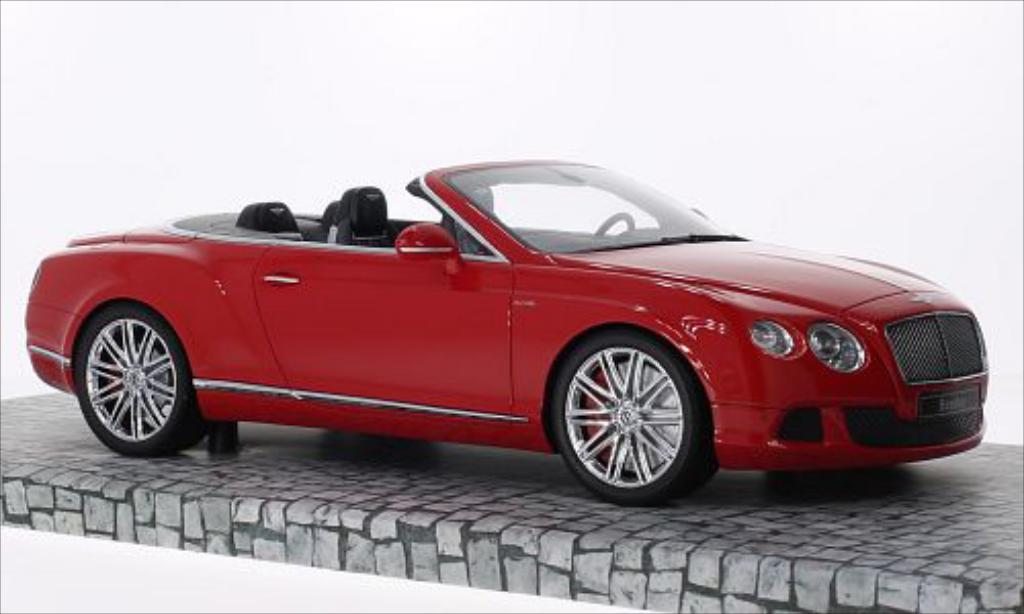Bentley Continental GT 1/18 Minichamps GT Speed Convertible red 2013 diecast model cars