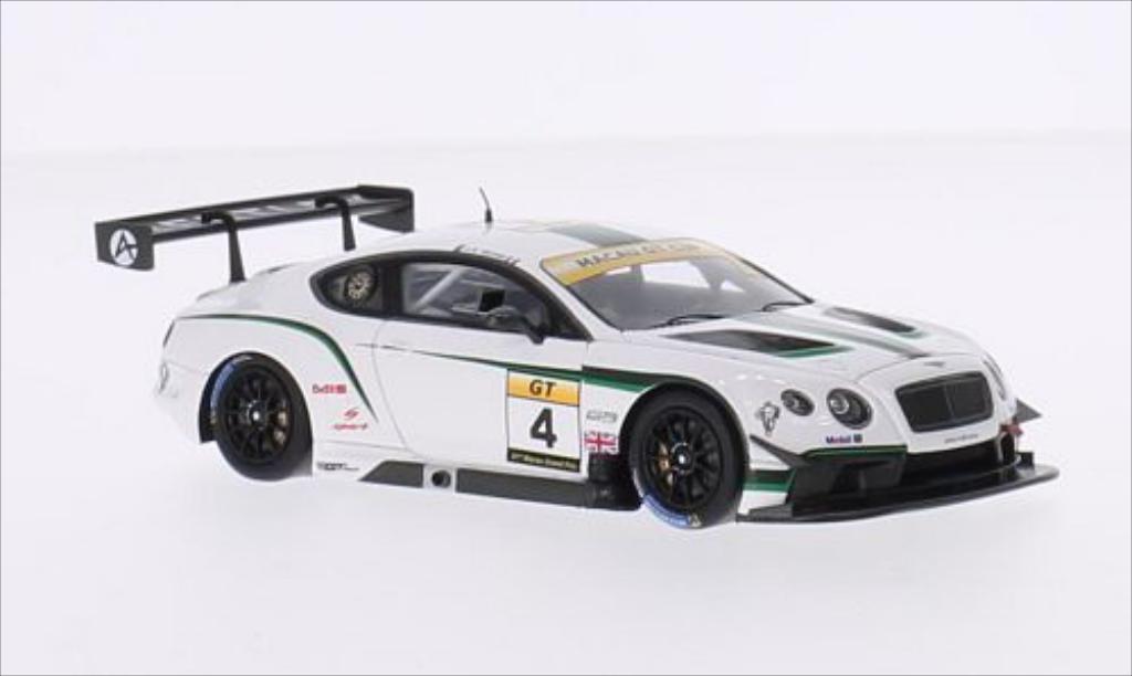Bentley Continental 1/43 Spark GT3 RHD No.4 Absolute Racing GT Cup GP Macau 2014 diecast model cars