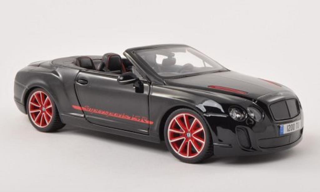 Bentley Continental Supersports 1/18 Burago Supersports Convertible ISR black diecast model cars