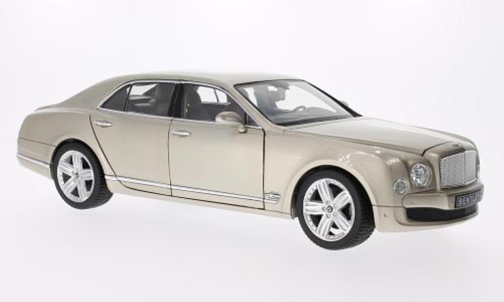 Bentley Mulsanne 1/18 Rastar beige LHD diecast model cars
