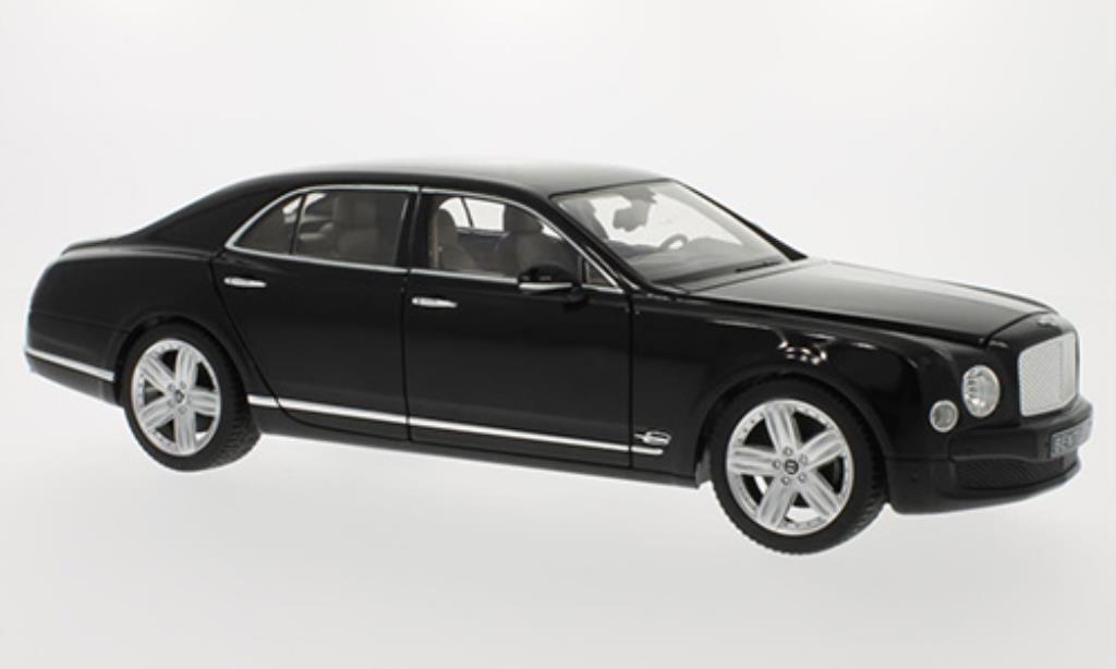 Bentley Mulsanne 1/18 Rastar black LHD diecast model cars