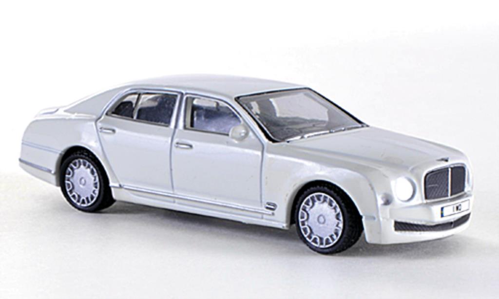 Bentley Mulsanne 1/76 Oxford white RHD diecast model cars