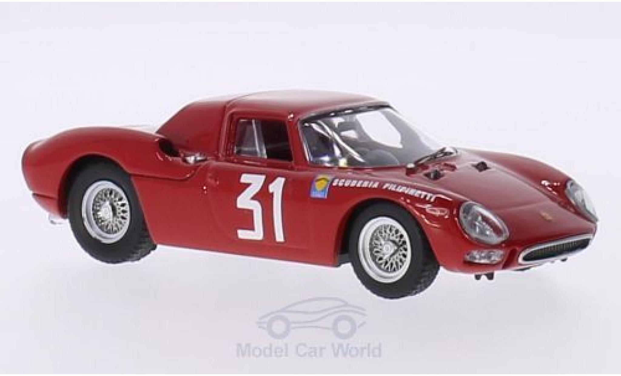 Ferrari 250 1/43 Best LM RHD No.31 Scuderia Filipinetti Coppa InterEuropa GP Monza 1964 N.Vaccarella diecast model cars