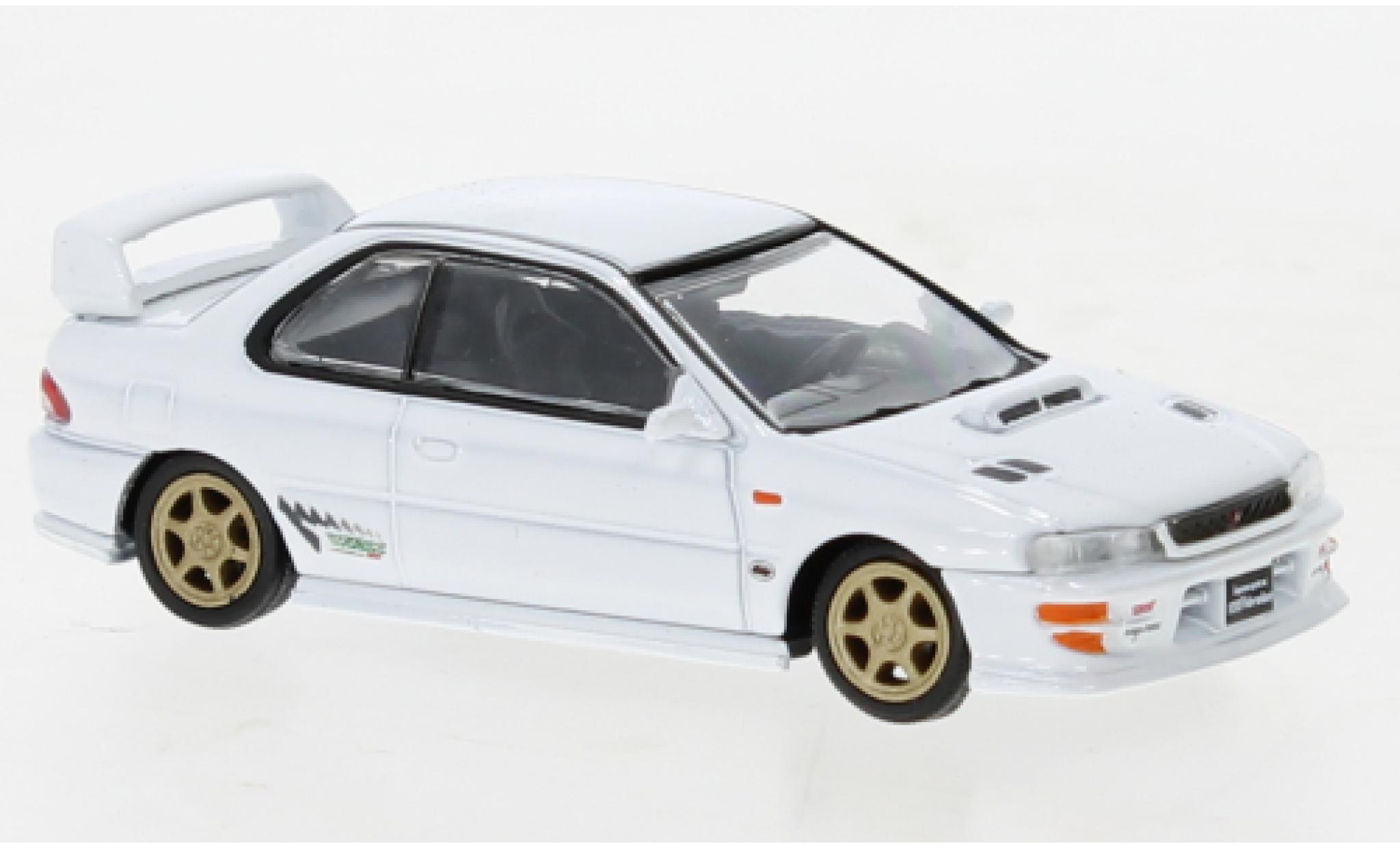 Subaru Impreza 1/64 BM Creations WRX (GC8) Type R white diecast model cars