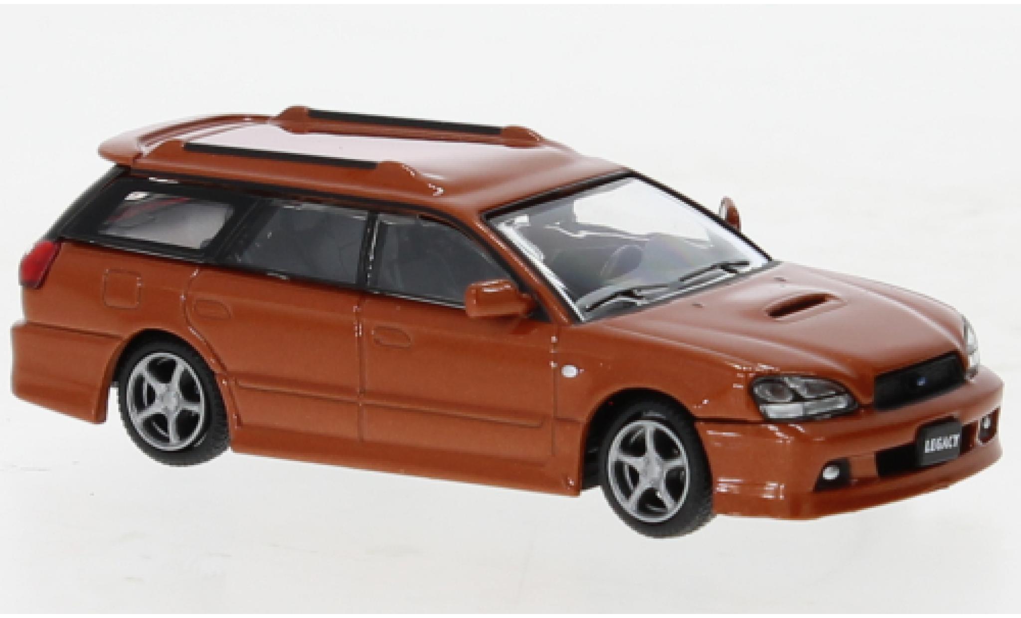 Subaru Legacy 1/64 BM Creations Touring Wagon GT-B metallise orange 2002 diecast model cars