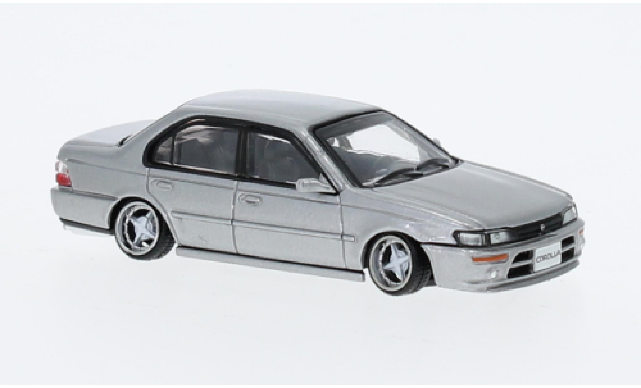 Toyota Corolla 1/64 BM Creations (AE100) metallise grey 1996 diecast model cars