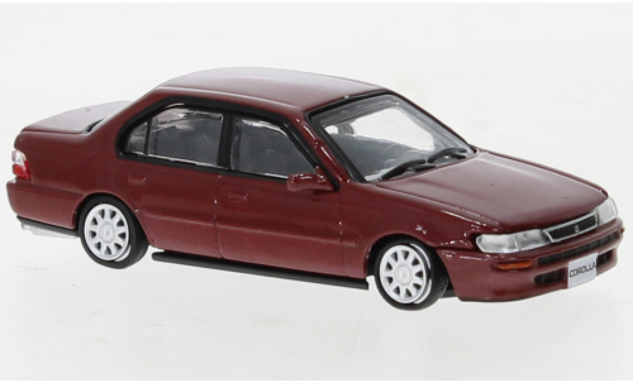 Toyota Corolla 1/64 BM Creations (AE100) red fonc&eacute; 1996 diecast model cars