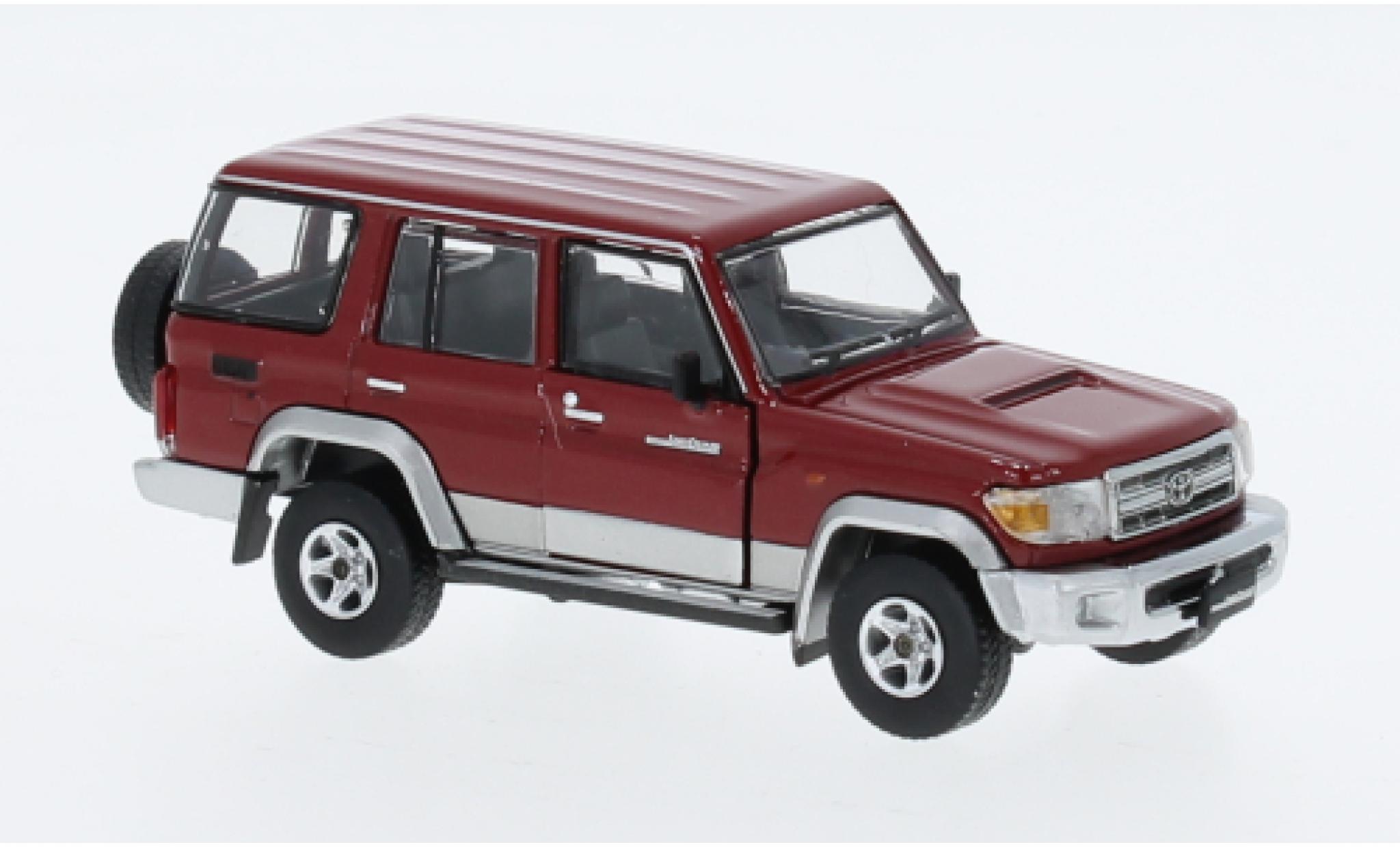 Toyota Land Cruiser 1/64 BM Creations LC76 red fonc&eacute;/d RHD diecast model cars