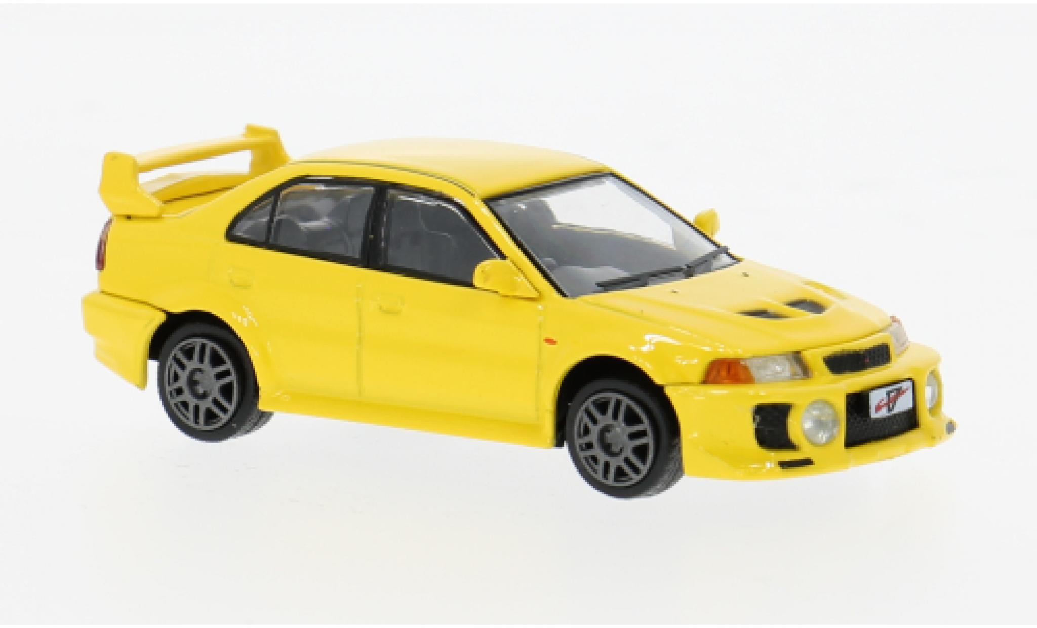 Mitsubishi Lancer 1/64 BM Creations EVO V yellow 1:64 diecast model cars