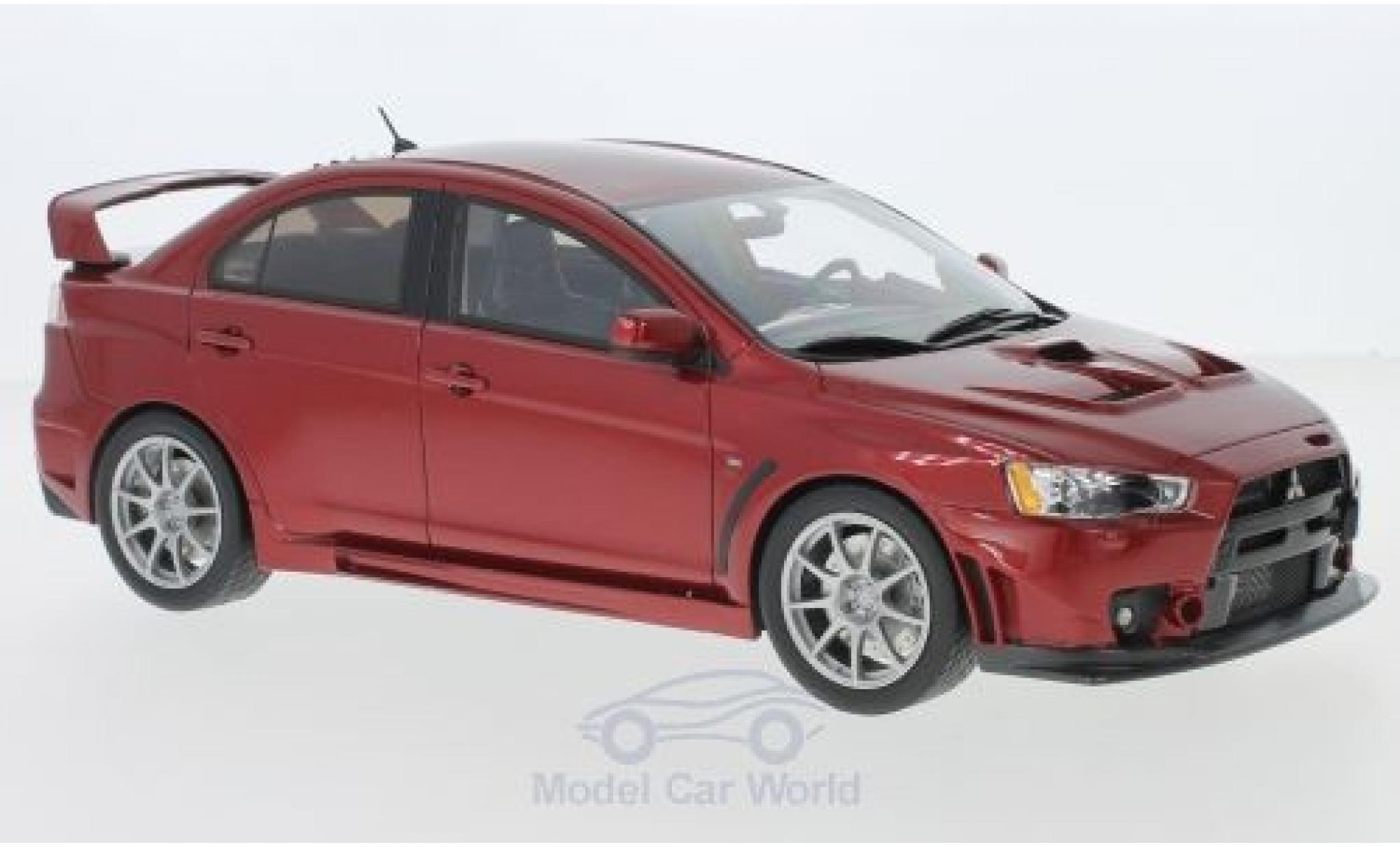 Mitsubishi Lancer Evolution X 1/18 BM Creations Evolution X metallic red diecast model cars