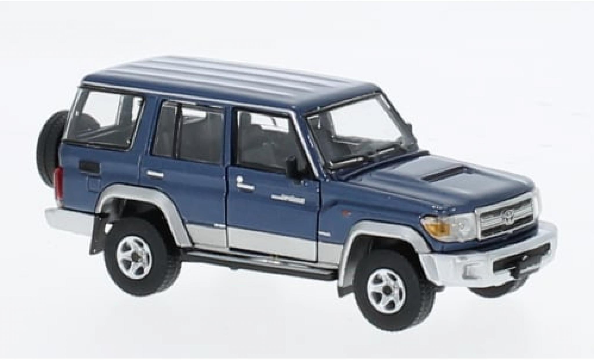 Toyota Land Cruiser 1/64 BM Creations (LC76) metallise blue 1:64 diecast model cars
